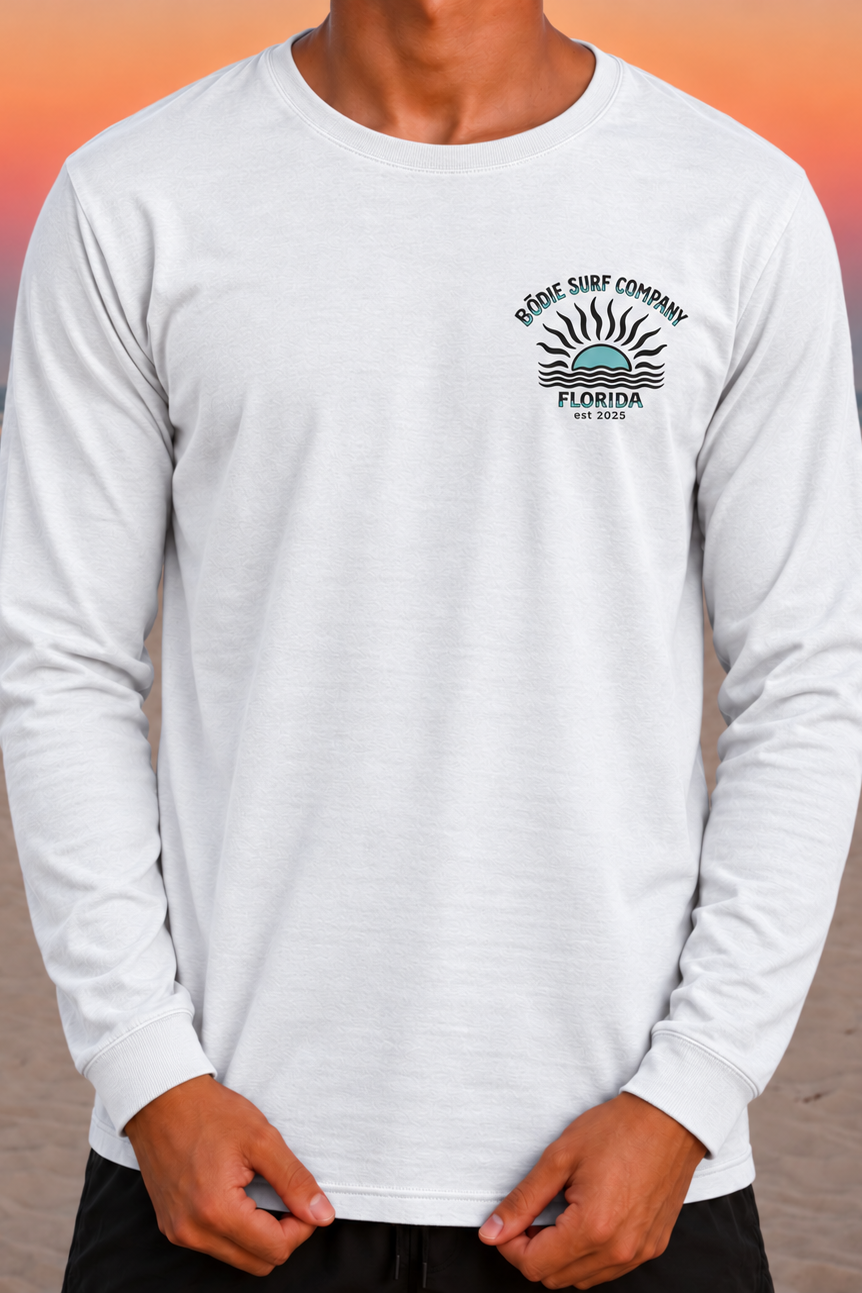 Teal Sun Long Sleeve Tee