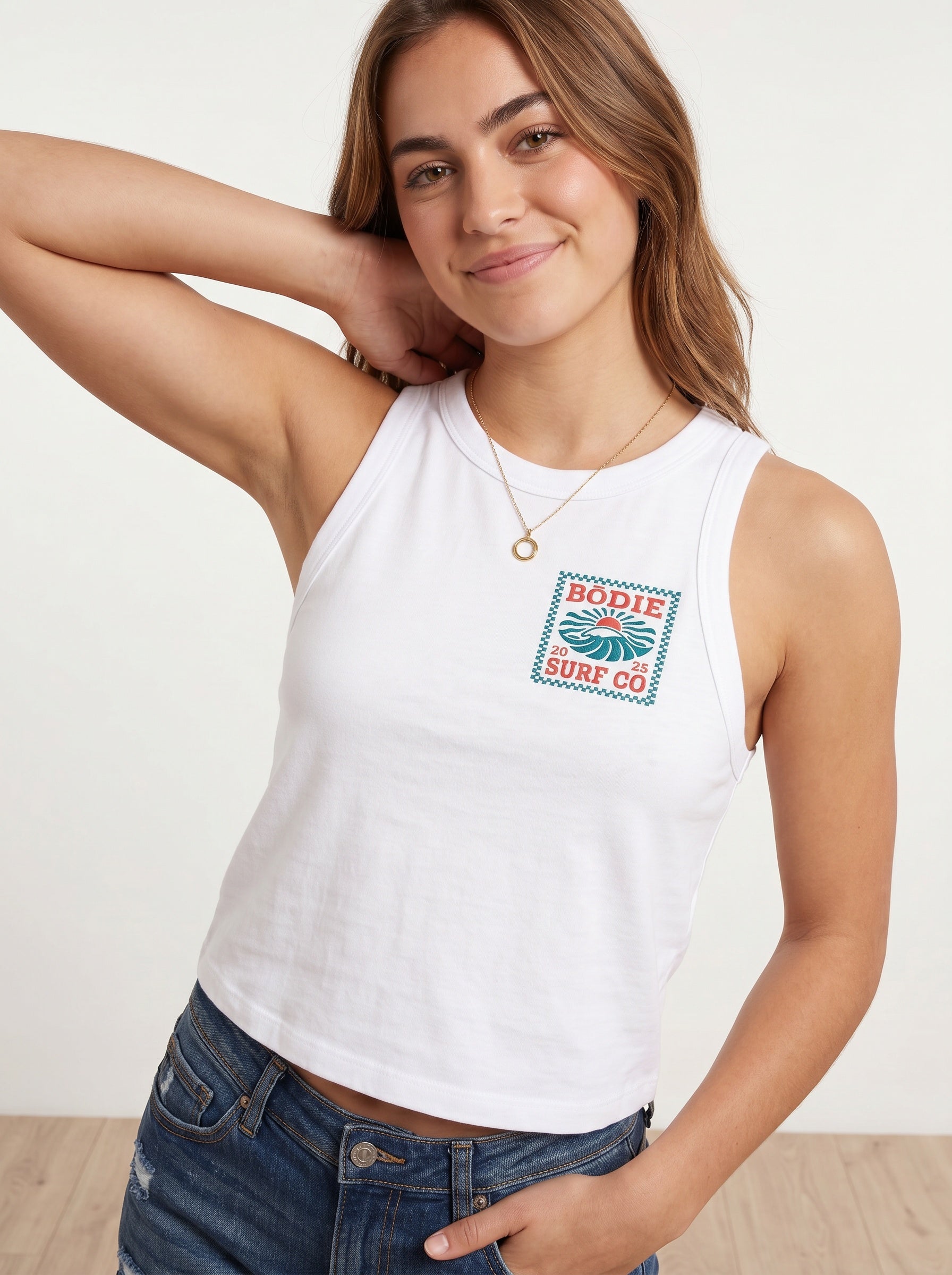 Retro Checkered womens tank