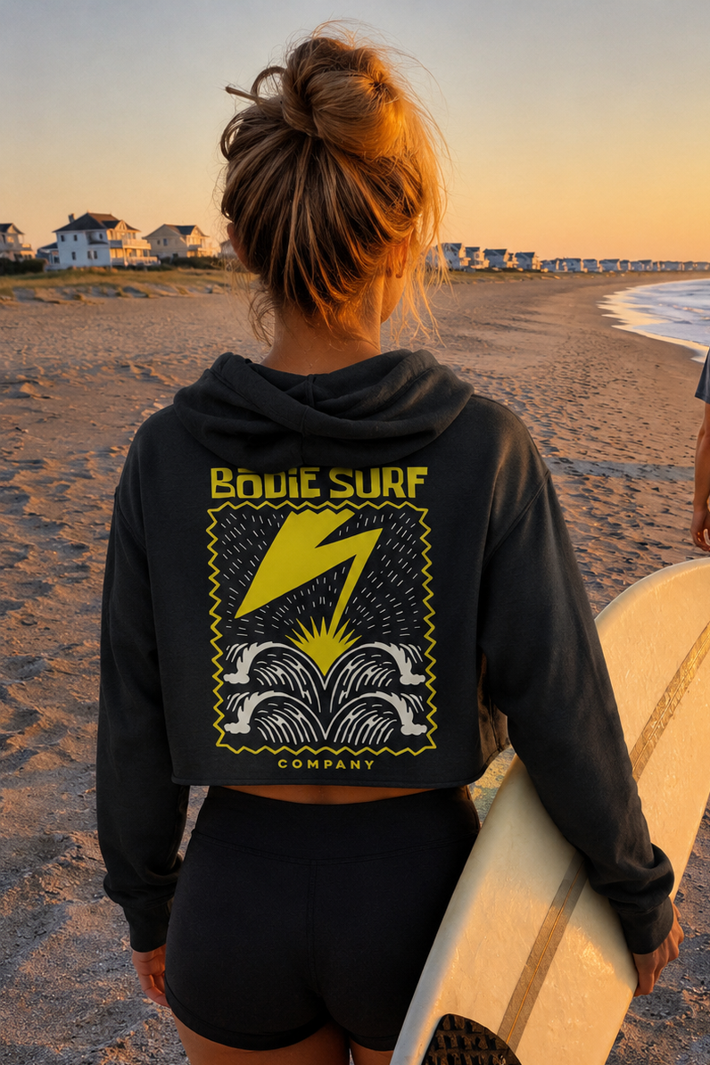 Bolt Cropped Hoodie