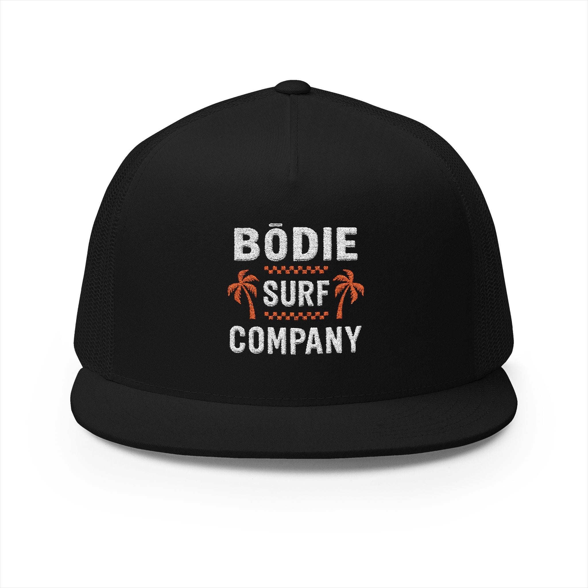 Double Palm Embroidered Trucker Hat