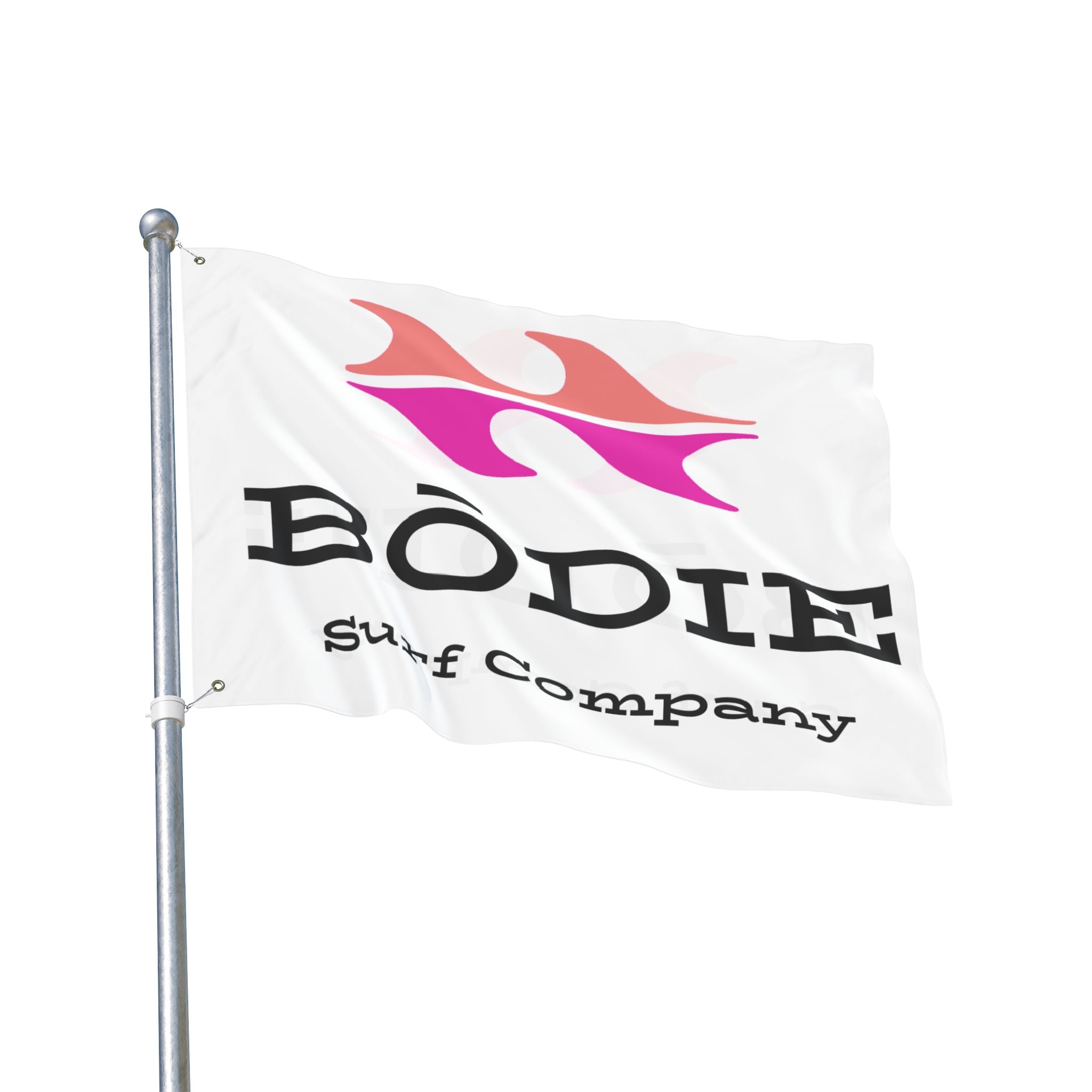Bōdie Logo Surf Company Flag — Double-Sided Beach & Outdoor Banner