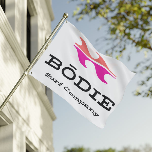 Bōdie Logo Surf Company Flag — Double-Sided Beach & Outdoor Banner