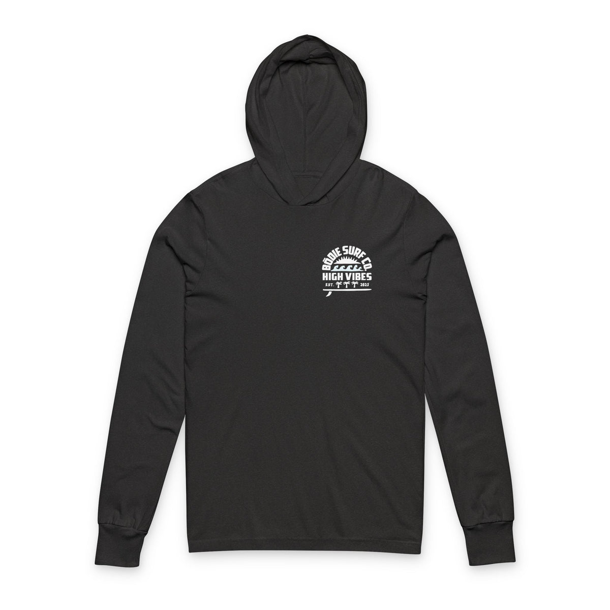 High Vibes Graphic Hooded Long Sleeve Tee