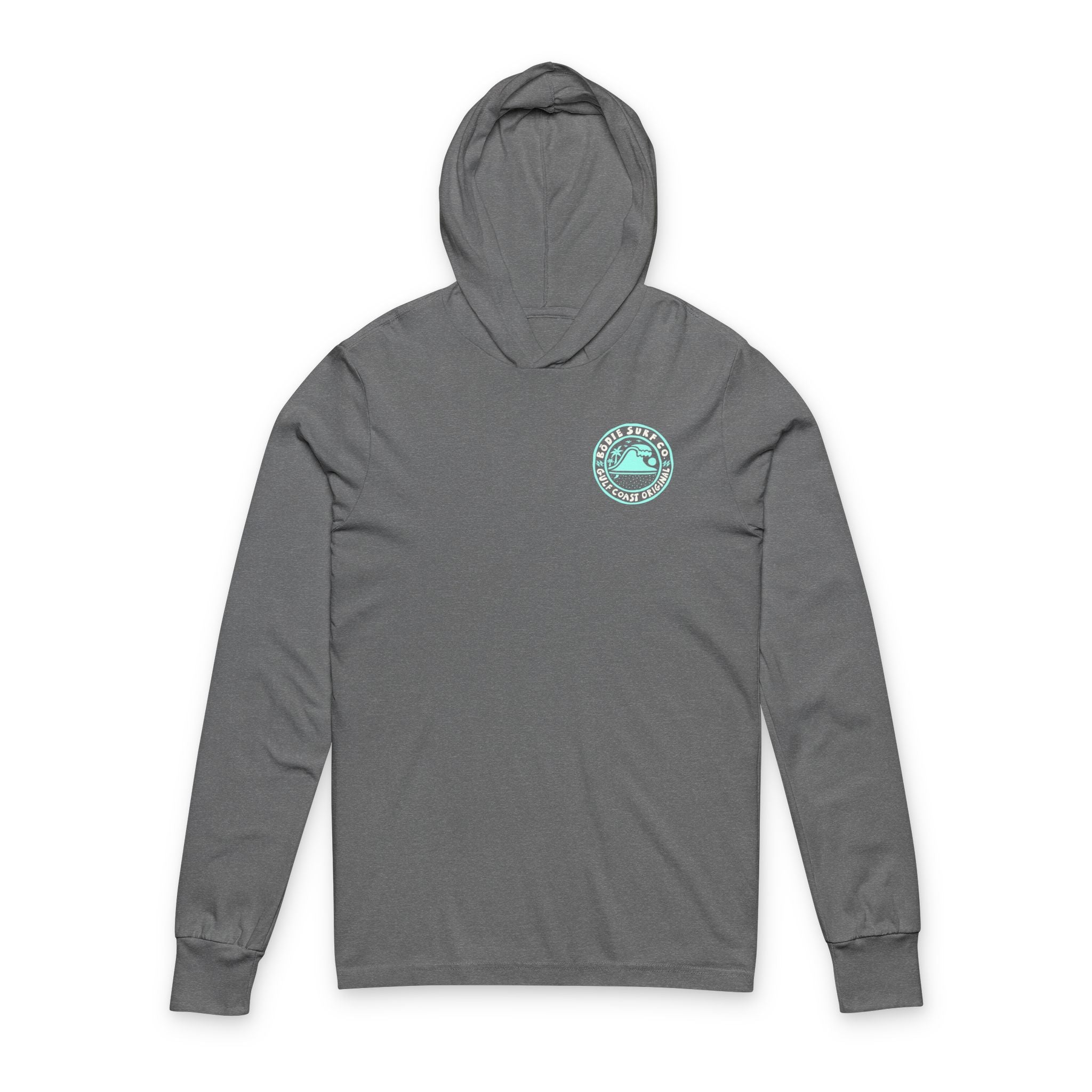 Blue Wave Hooded Long Sleeve Tee