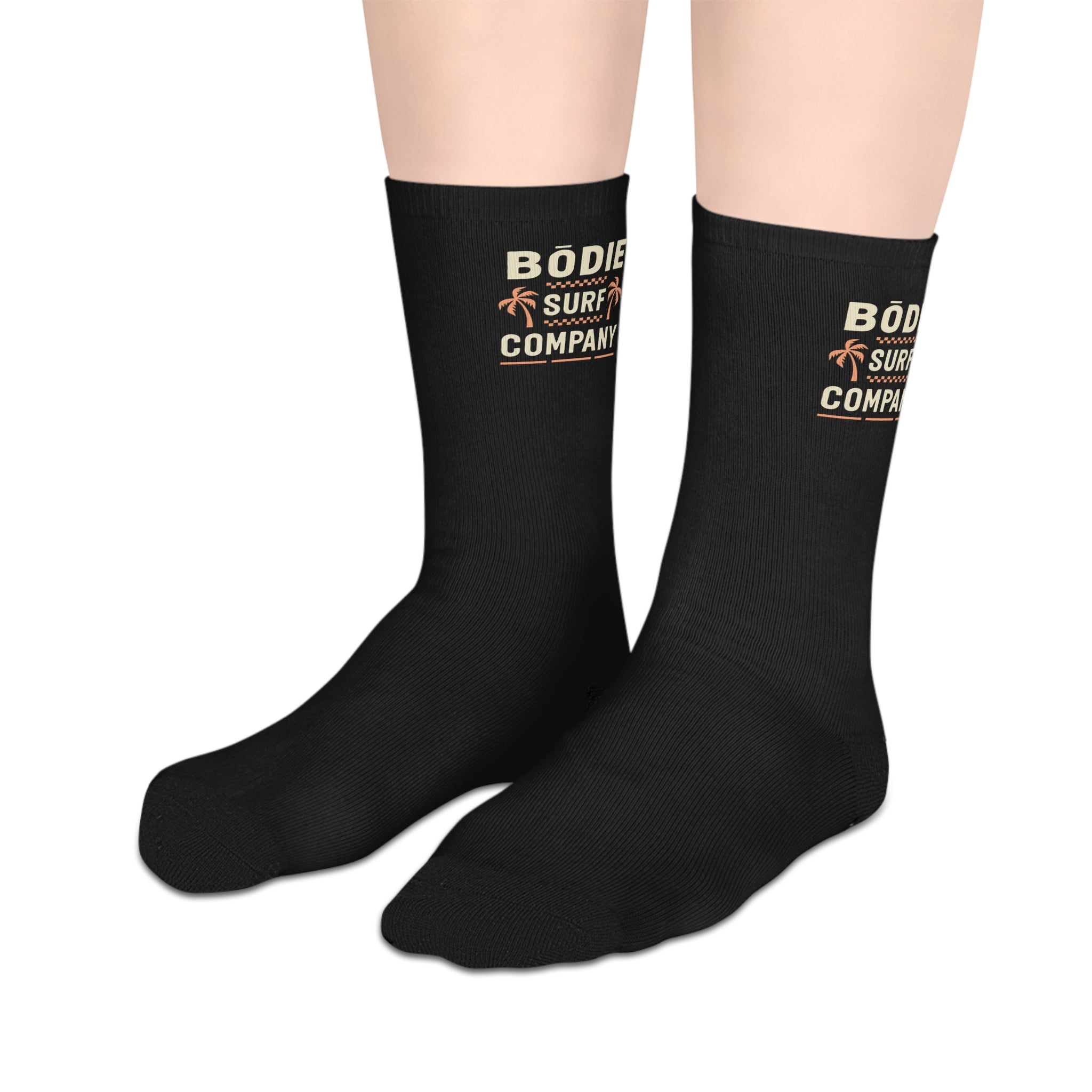 Retro Double Palm Mid-length Socks