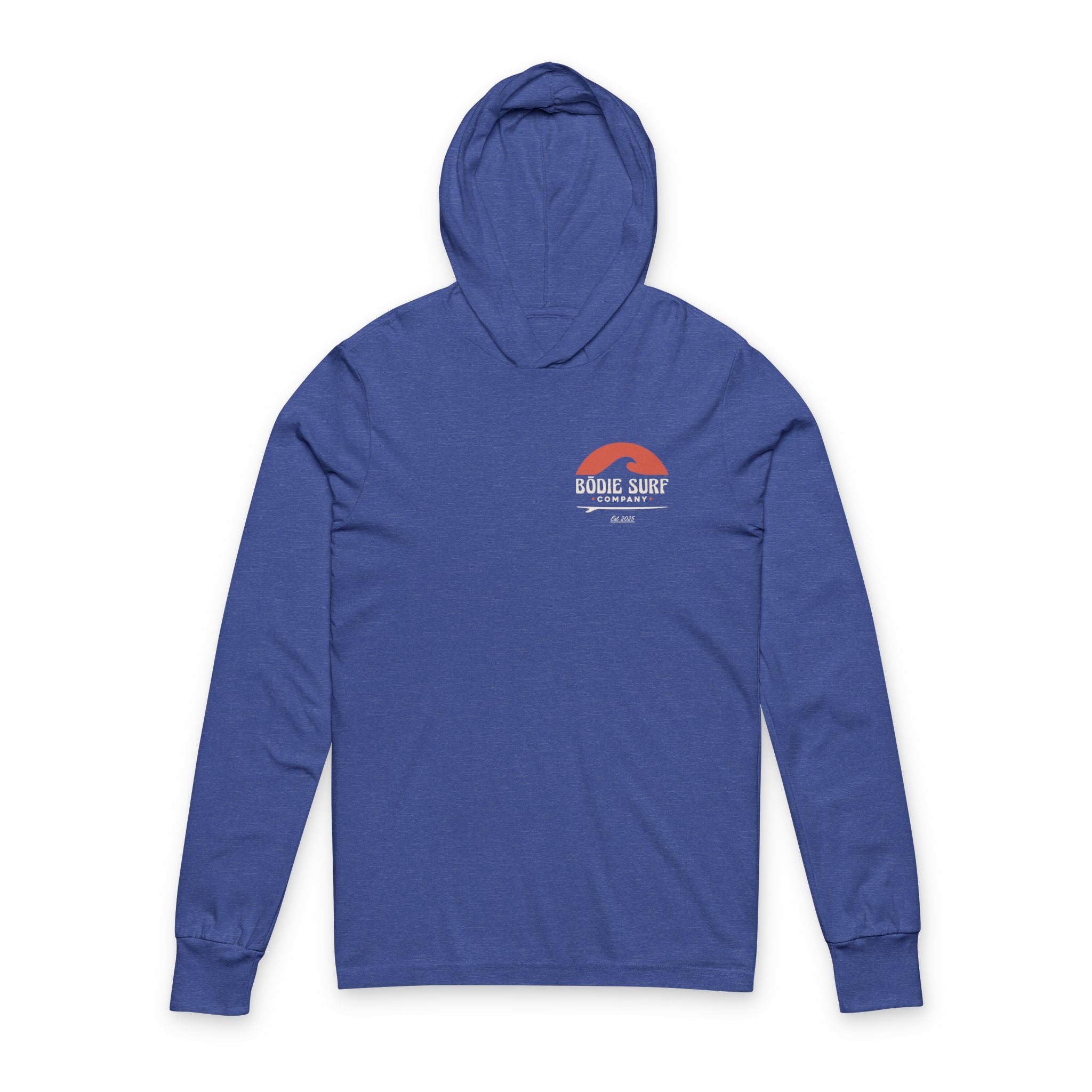 Red Sunset Hooded Long Sleeve Tee