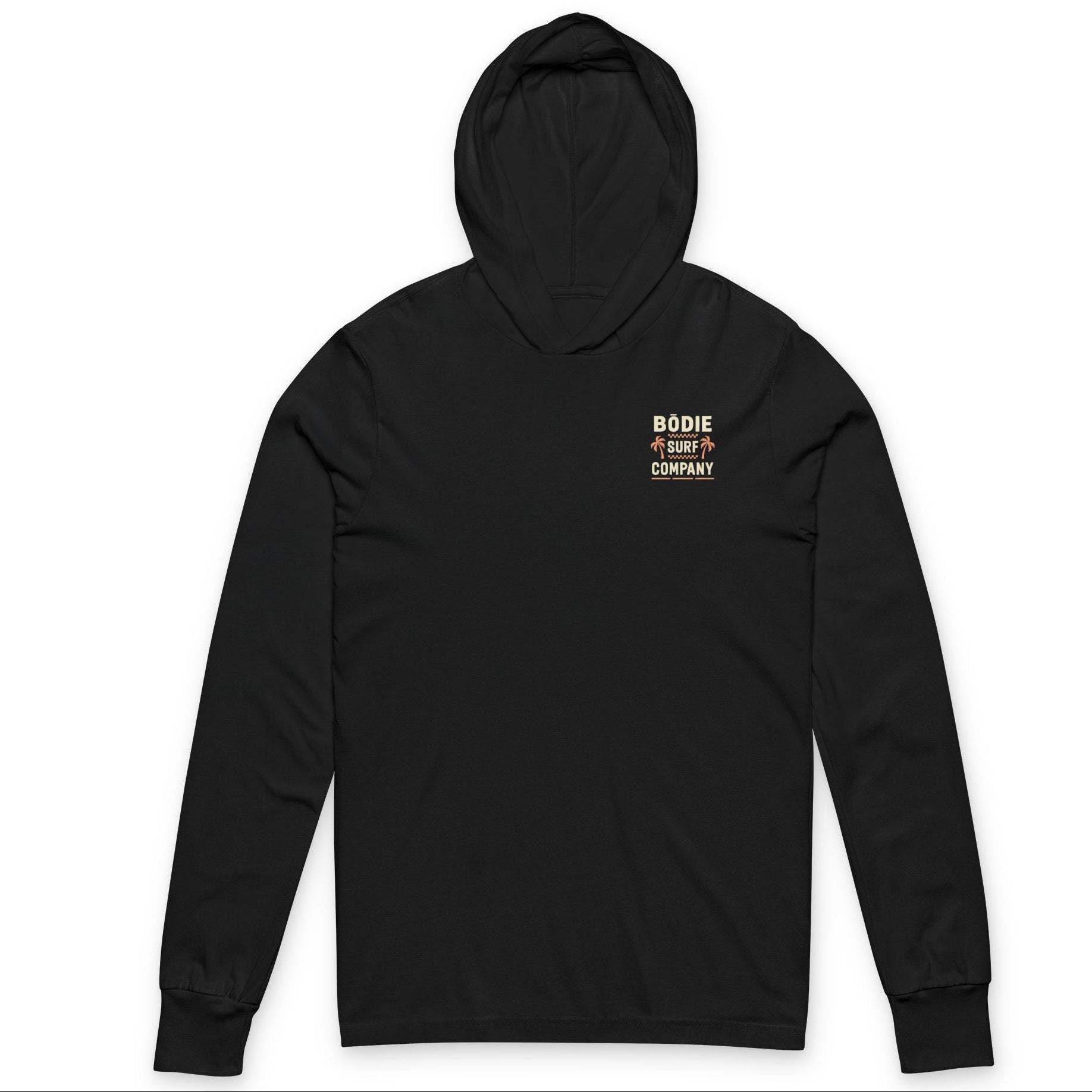 Double Palm Graphic Long-Sleeve Hooded Tee