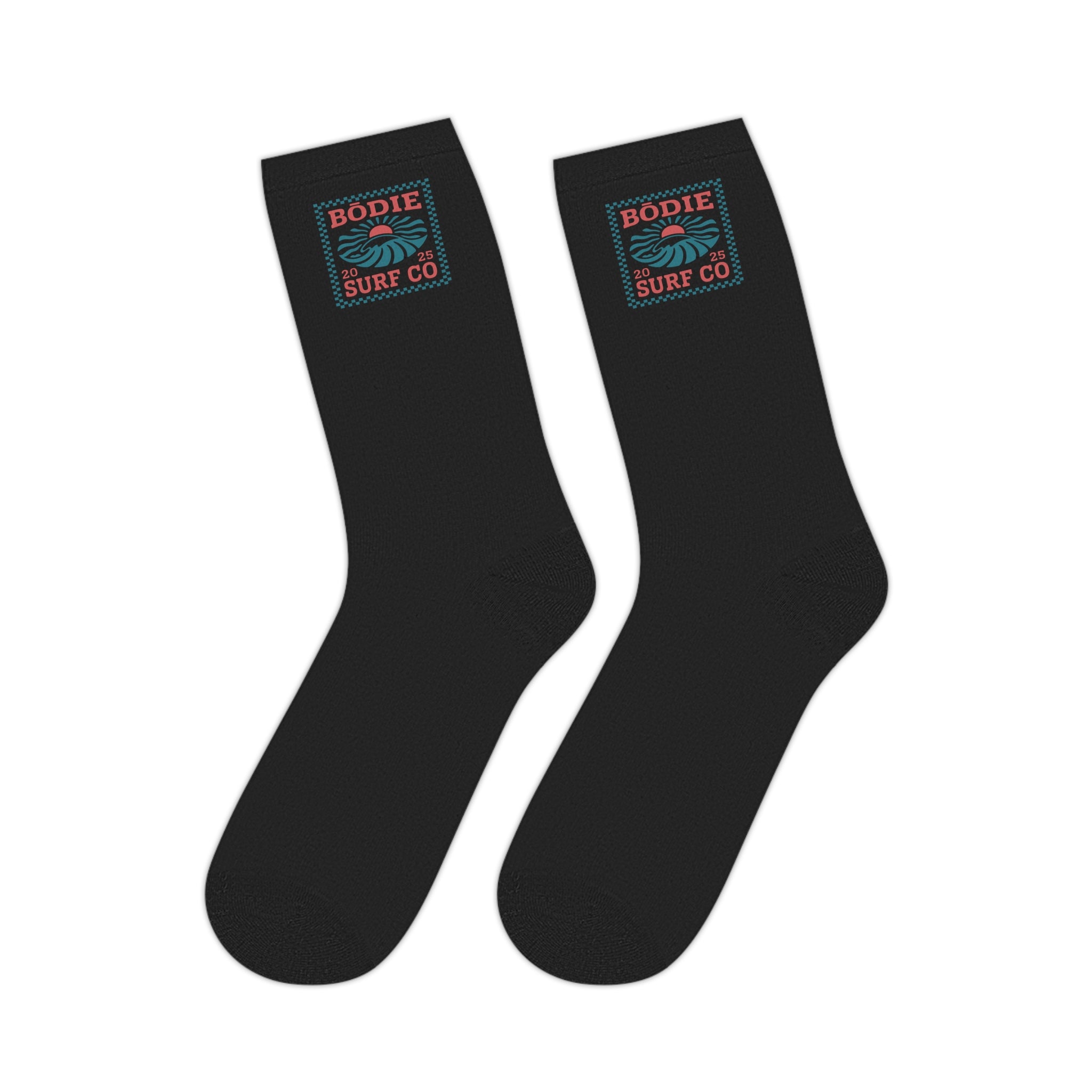 Retro Checkered Mid-Length Socks