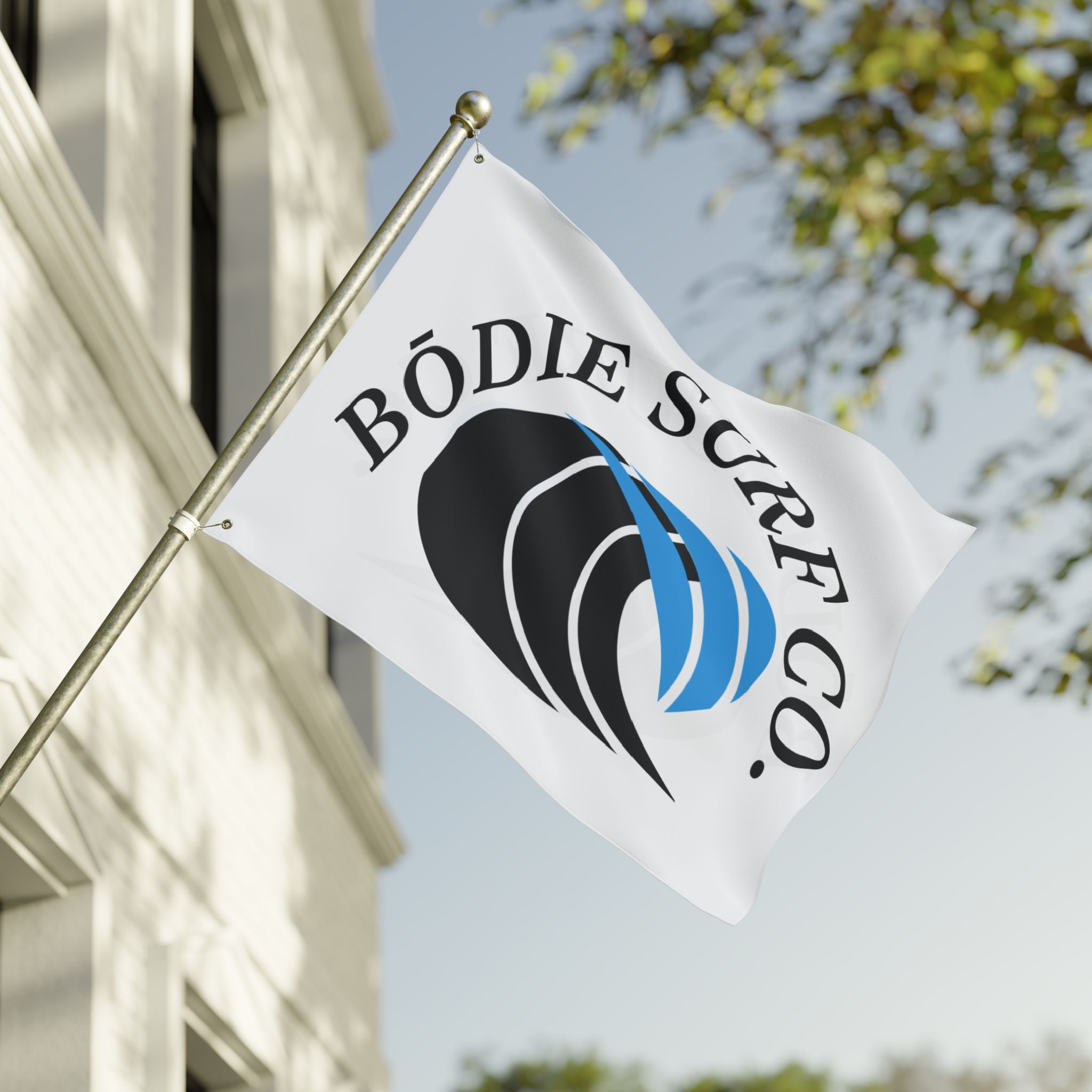 Bōdie Surf Company Flag — Double-Sided Bōdie Surf Co. Banner