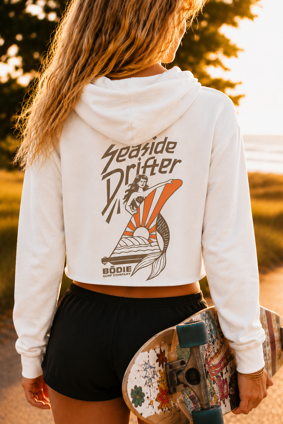 Seaside Drifter cropped hoodie