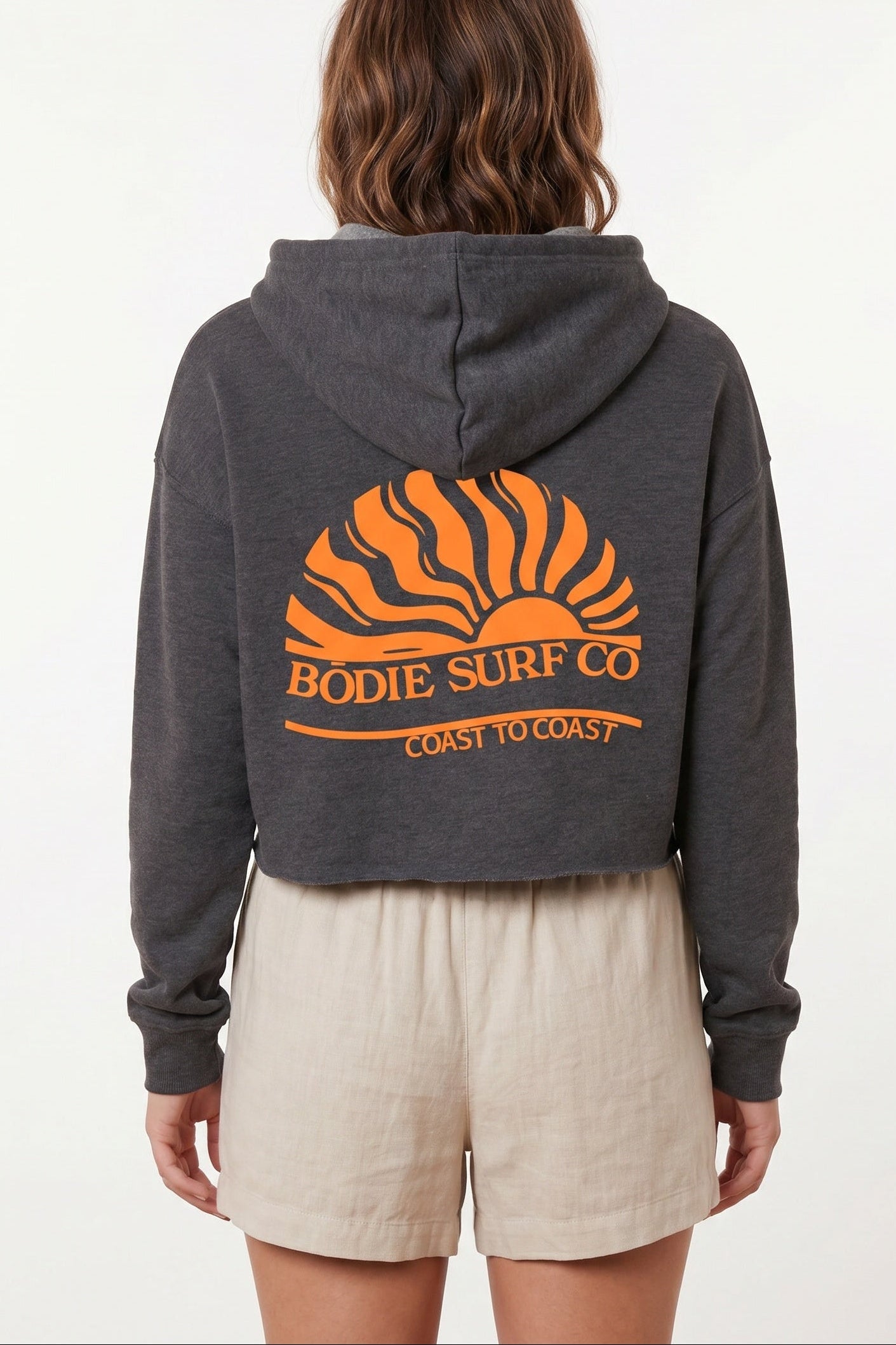 Coast to Coast womens cropped hoodie