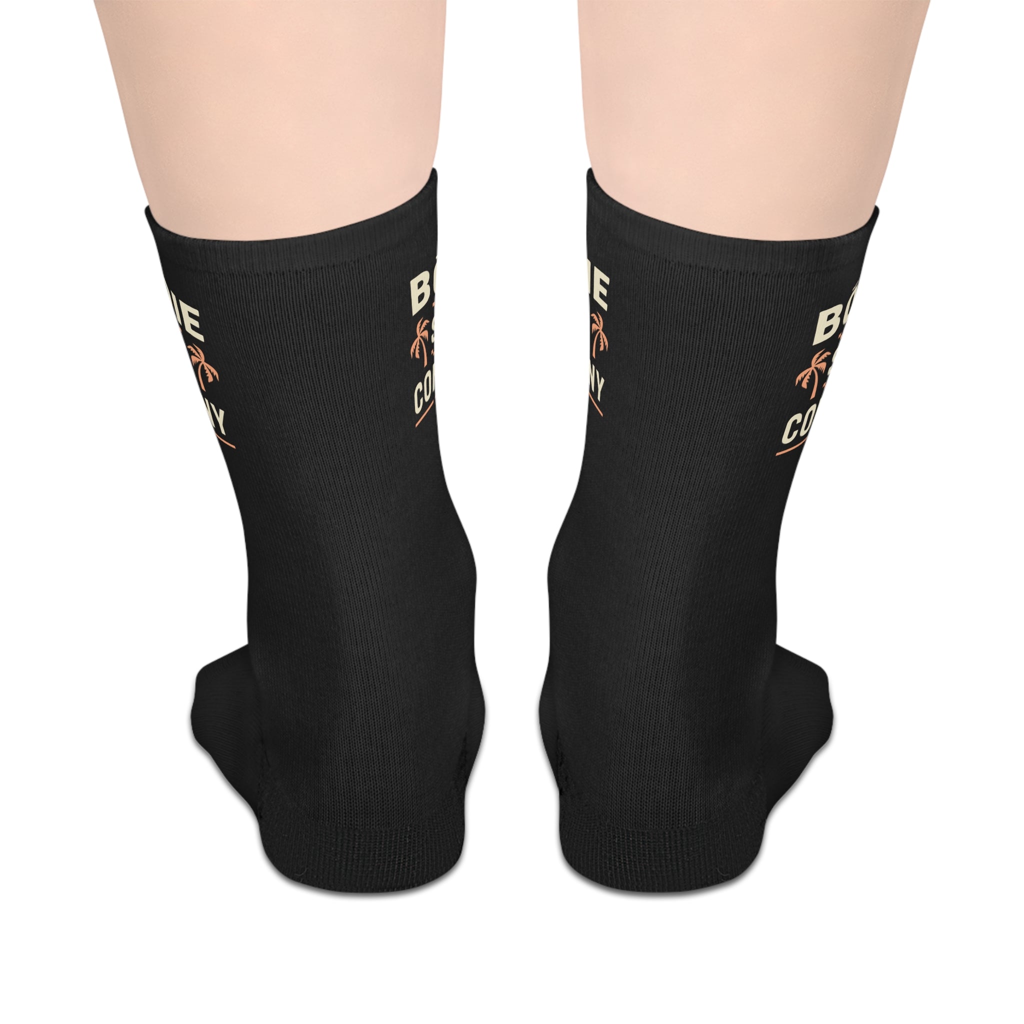 Retro Double Palm Mid-length Socks