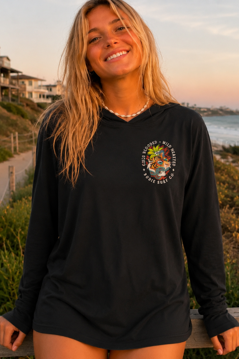 Cold Blooded Hooded Long Sleeve Tee
