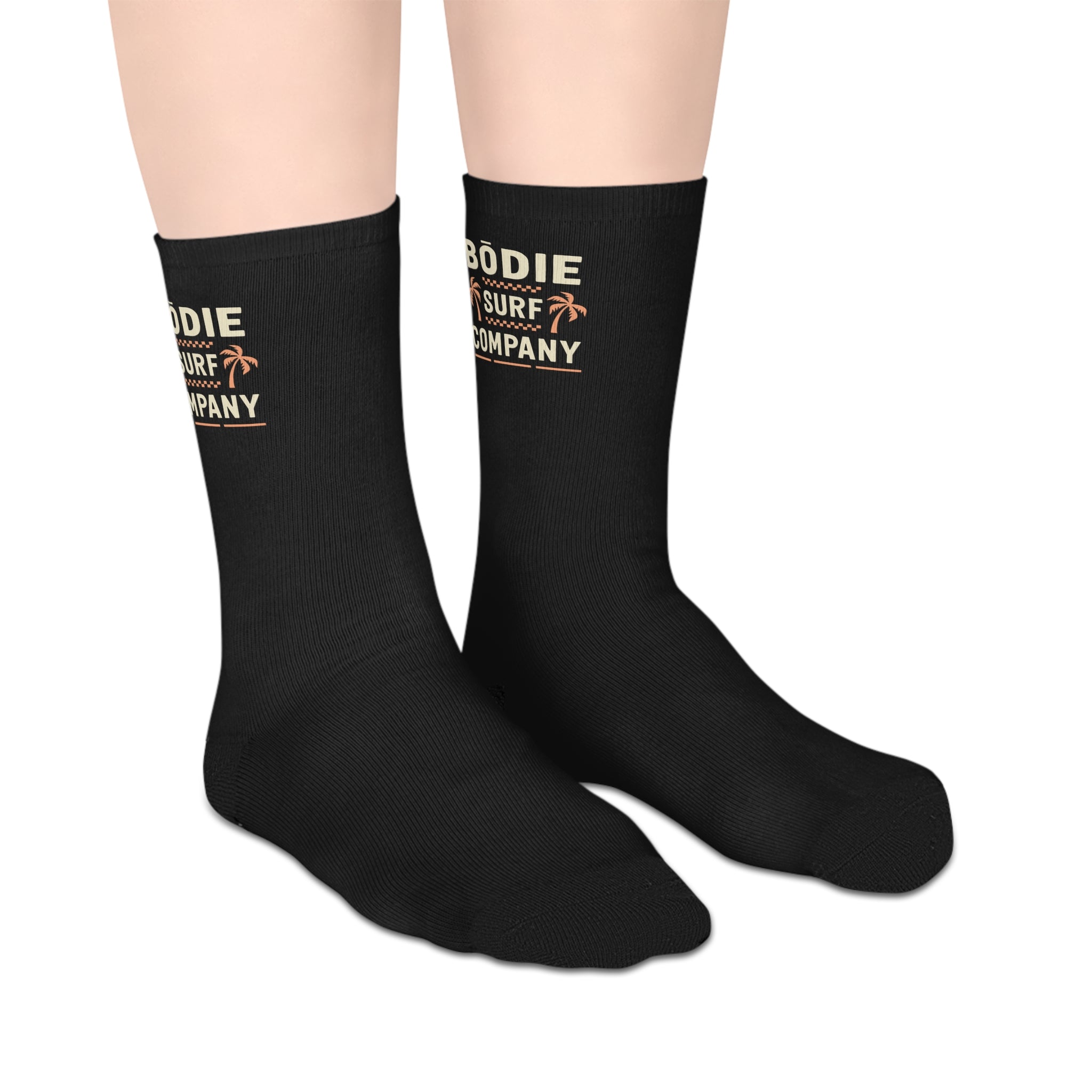 Retro Double Palm Mid-length Socks