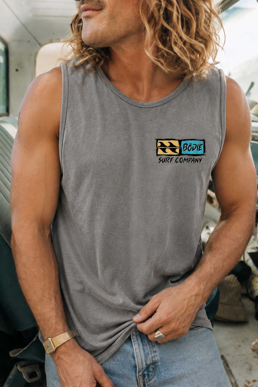 Bōdie Distressed Logo Tank