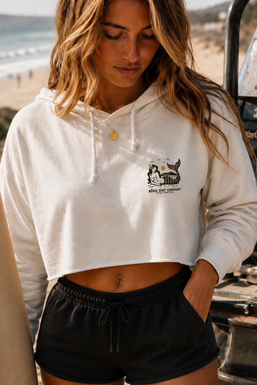 Washed Up Cropped Hoodie