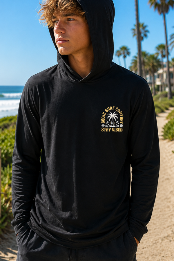 Stay Vibed Long Sleeve Hooded Tee