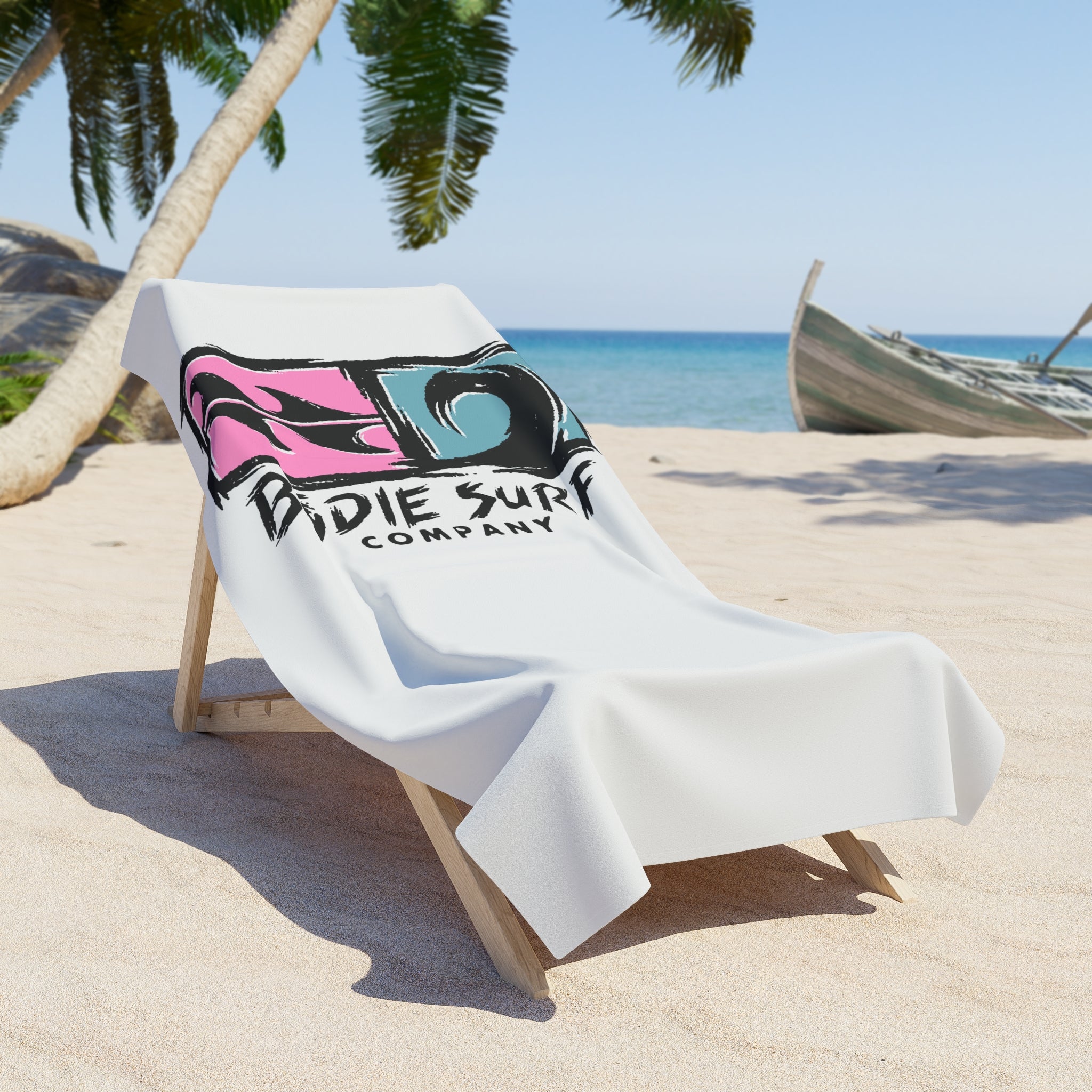 Bōdie Logo &amp; Wave Beach Towel