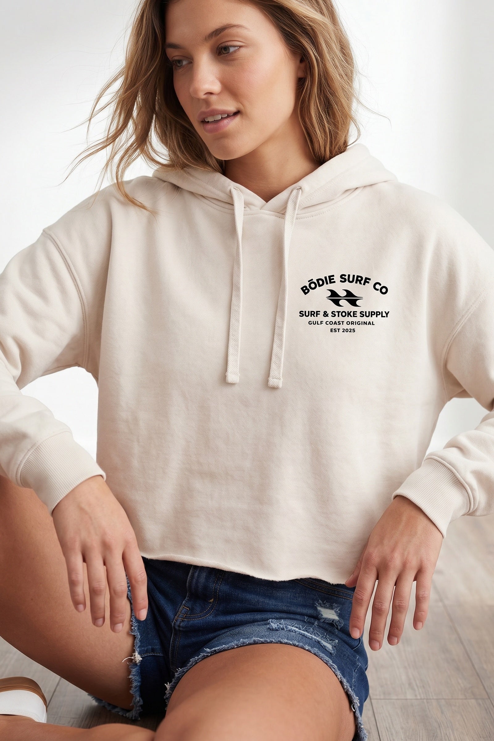 Surf & Stoke Cropped Hoodie