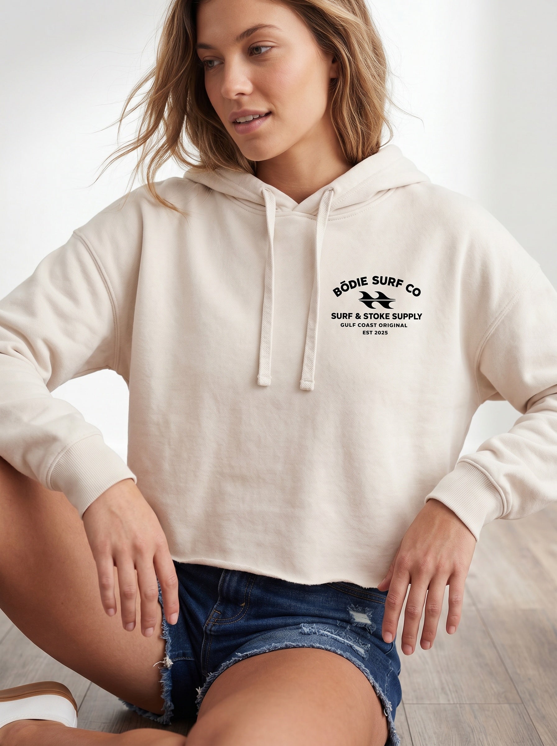 Surf & Stoke Cropped Hoodie