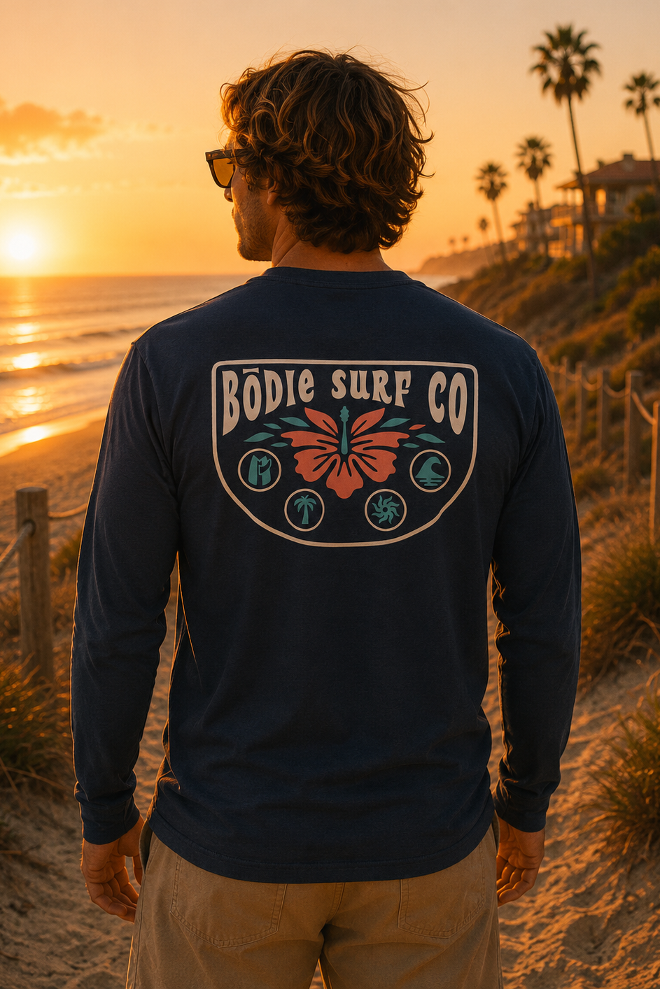 Hibiscus Long Sleeve Tee