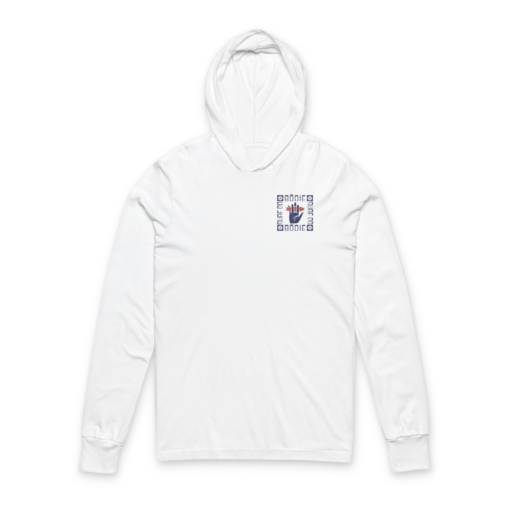 Board in Hand Hooded Long Sleeve Tee
