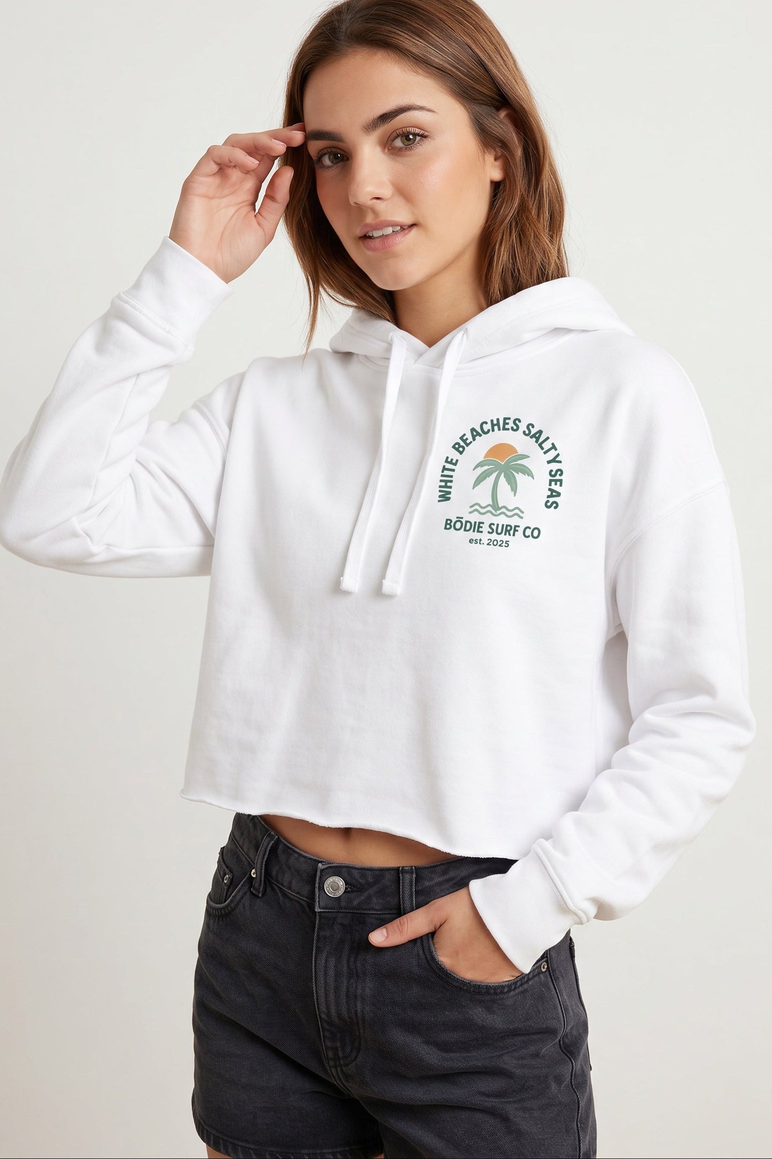 Salty Seas Cropped Hoodie