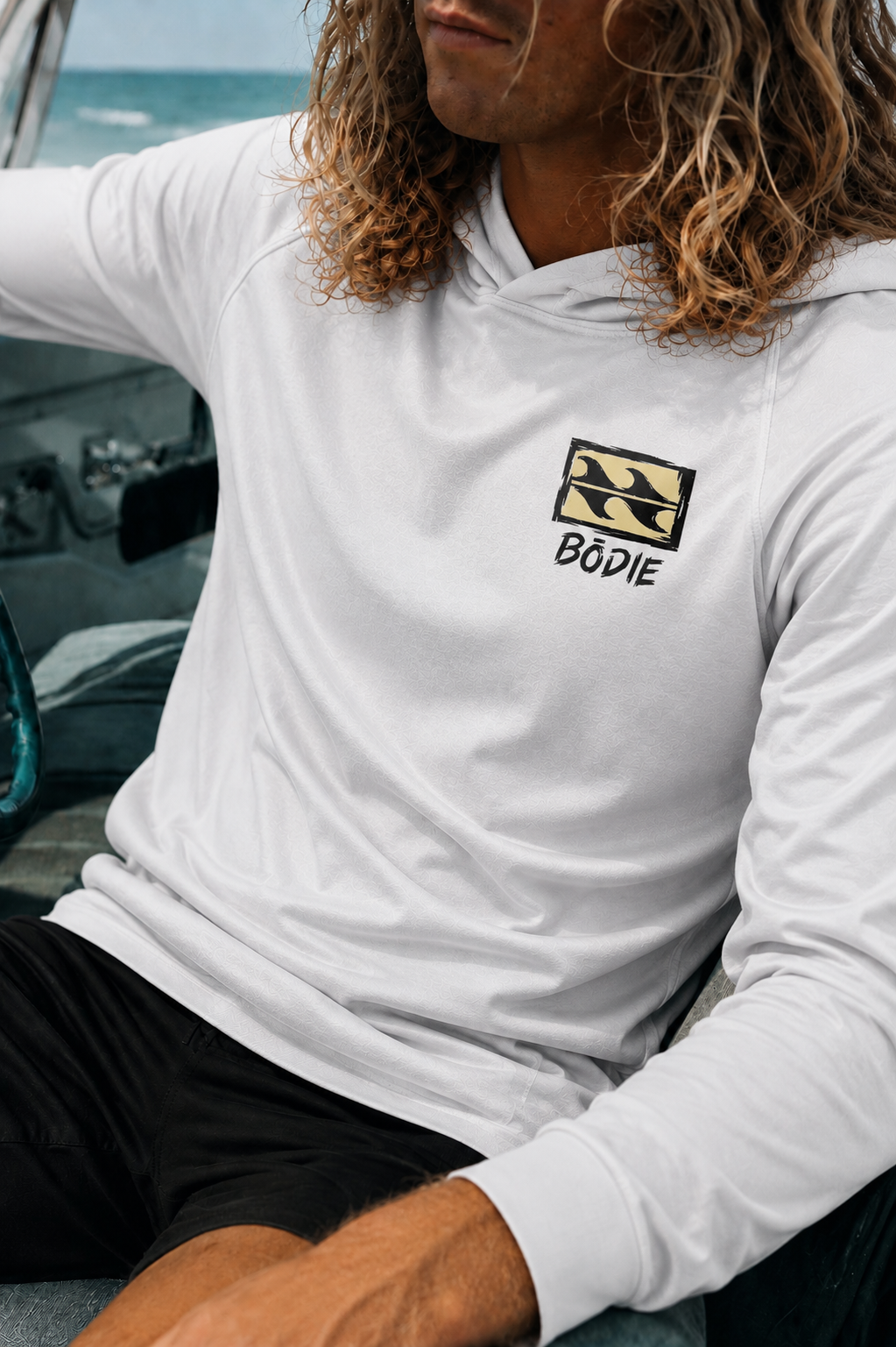 Distressed mini Logo UPF Sun Shirt