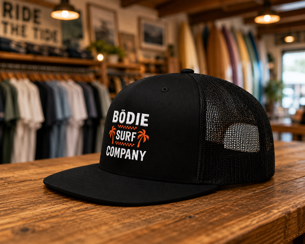 Double Palm Embroidered Trucker Hat