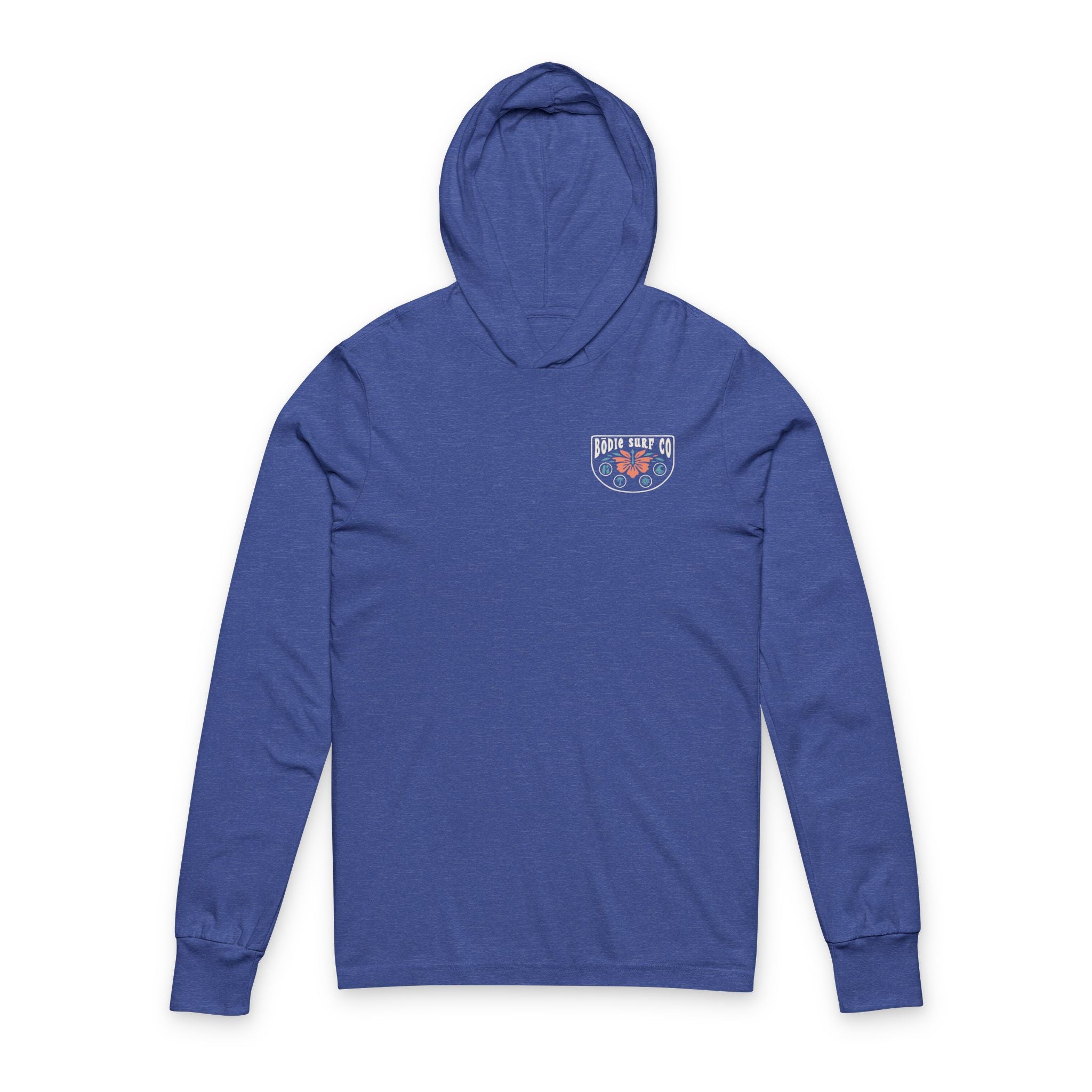 Hibiscus Hooded Long Sleeve Tee