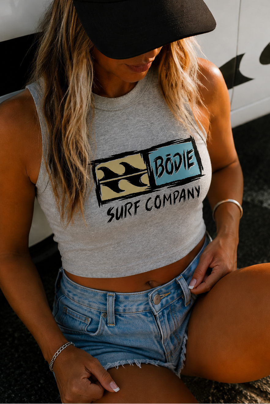 Distressed Logo Womens Tank Top