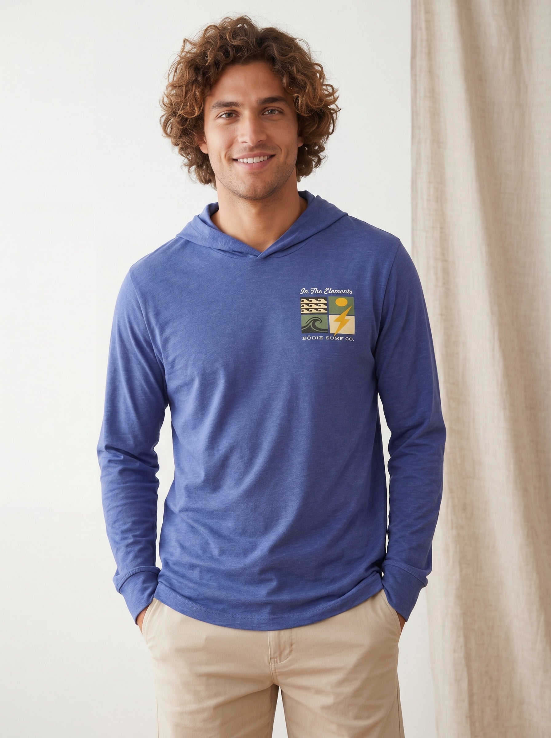 In The Elements Hooded Long Sleeve Tee