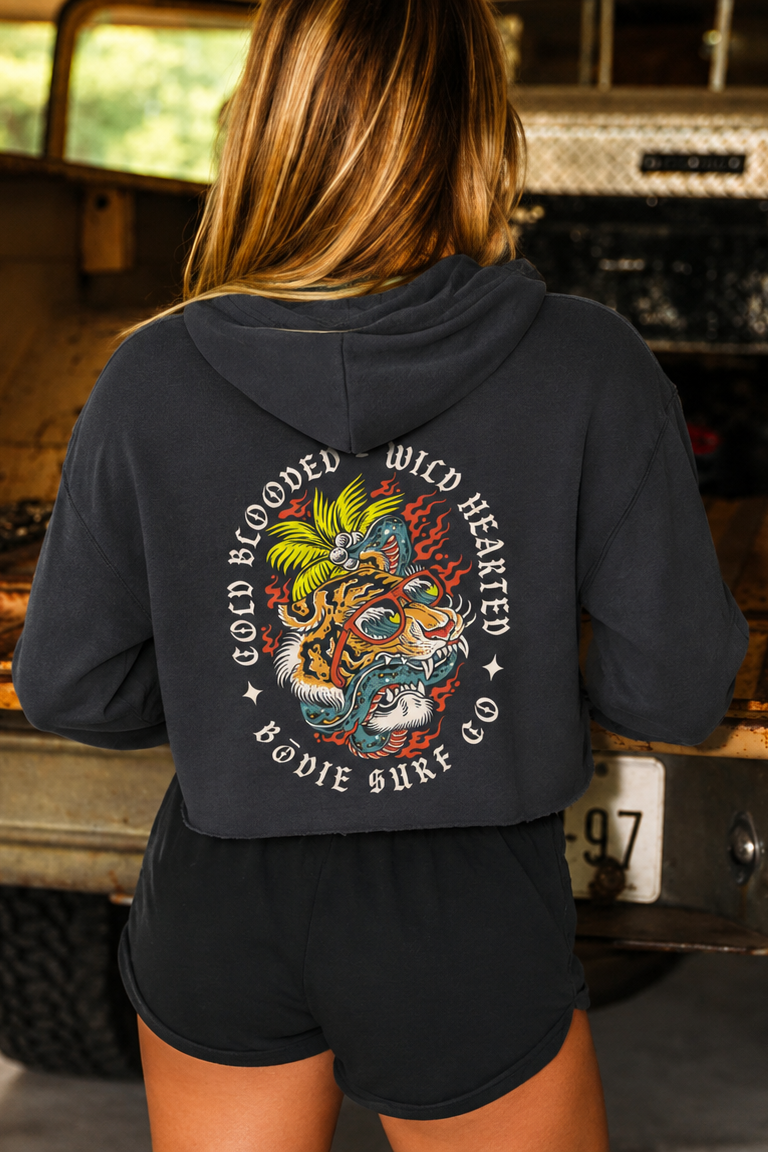 Wild Hearted Crop Hoodie