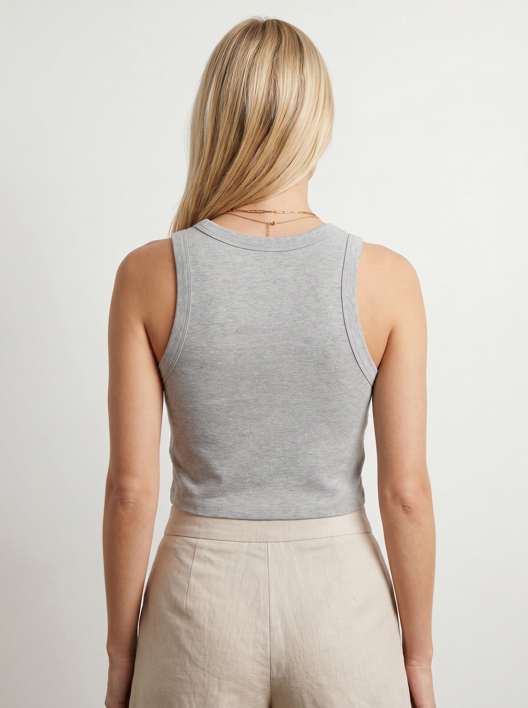 Distressed Logo Womens Tank Top