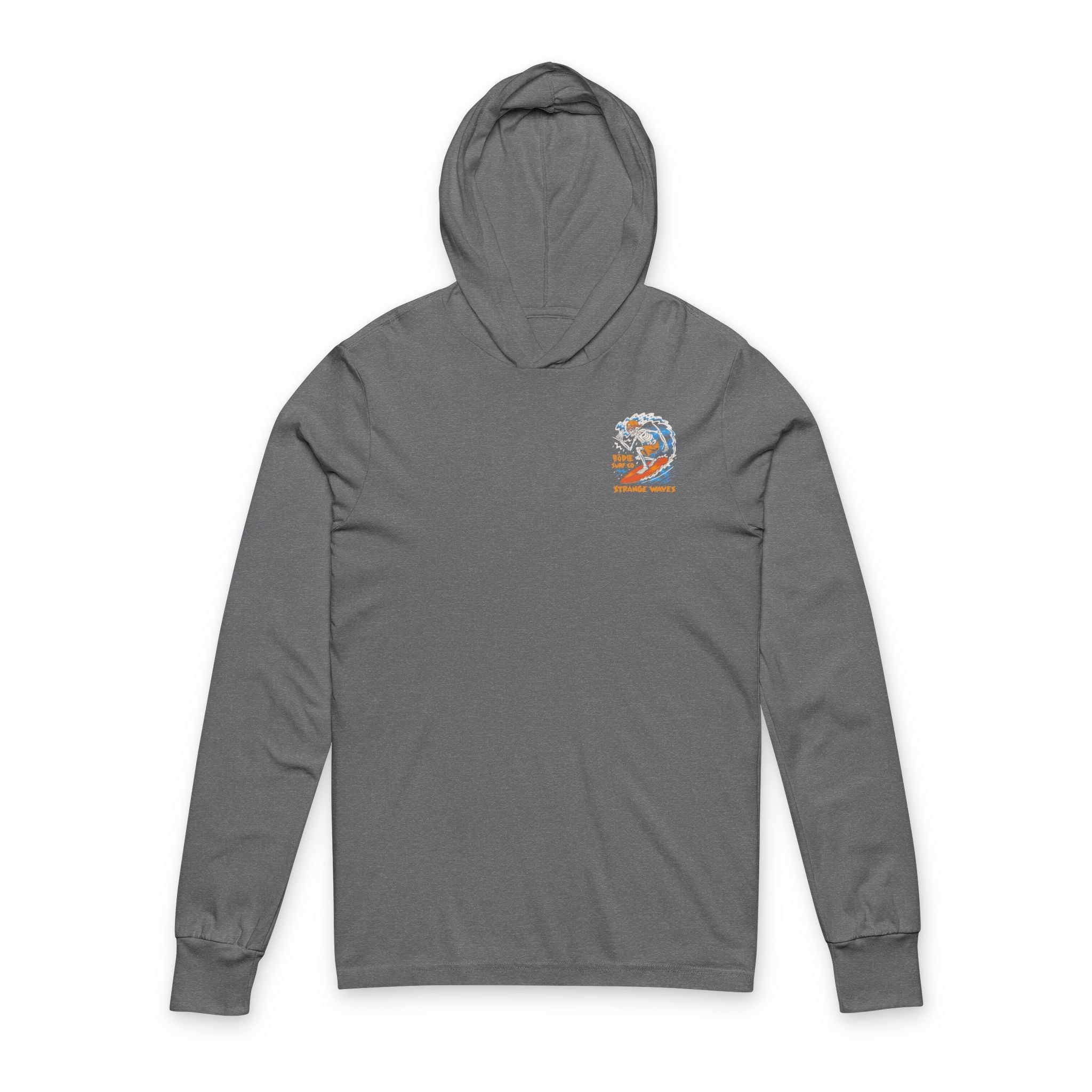 Strange Waves Hooded Long Sleeve Tee