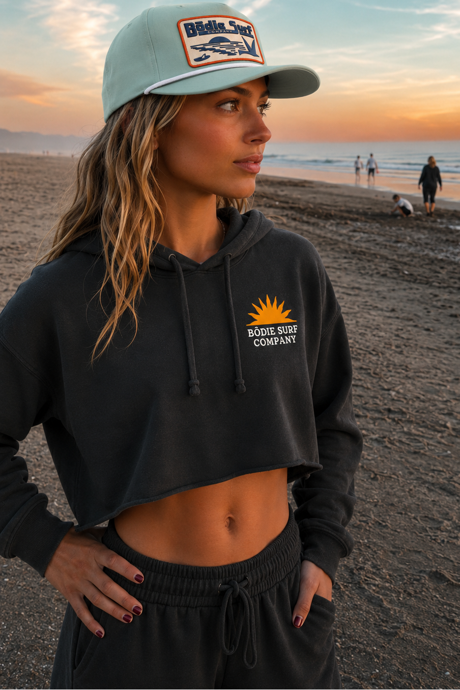 Feel The Rhythm Cropped Hoodie