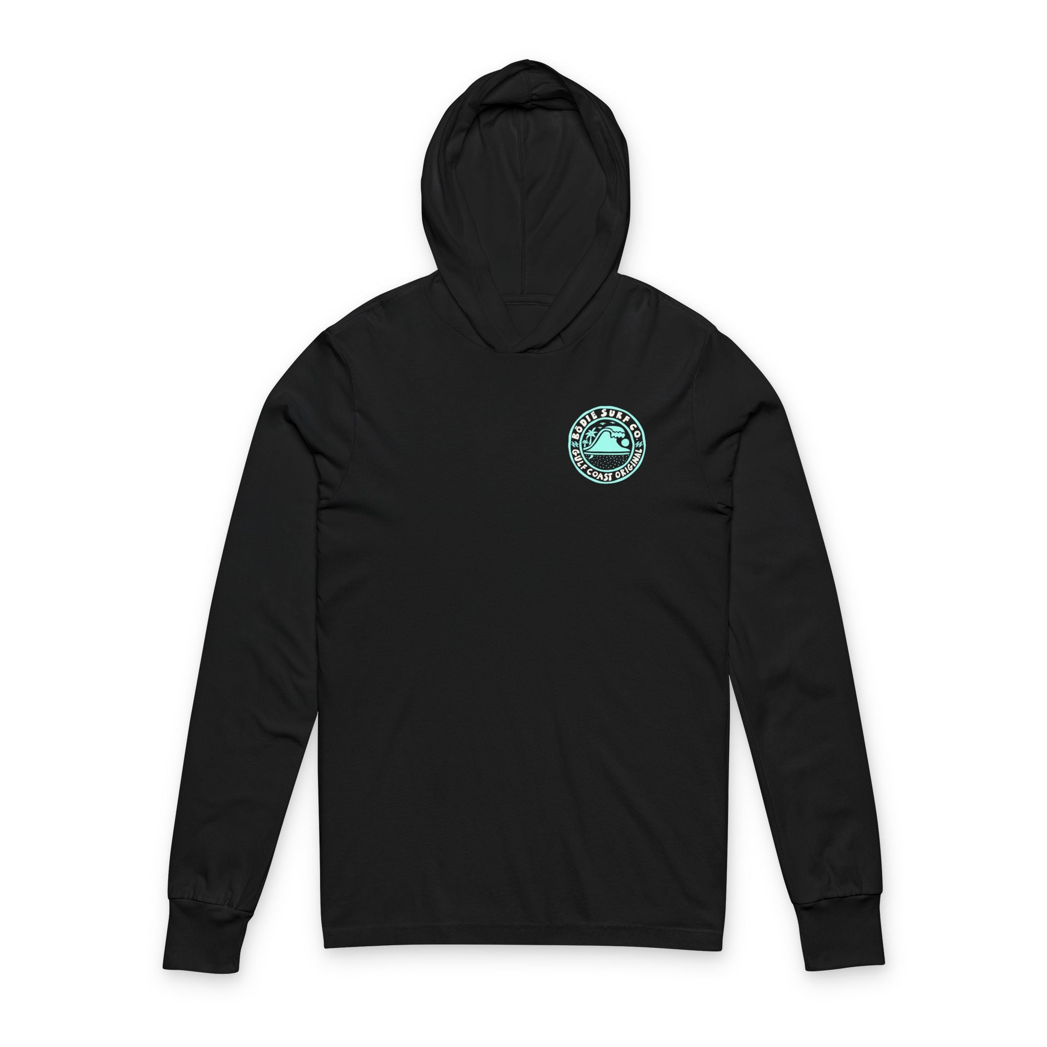 Blue Wave Hooded Long Sleeve Tee