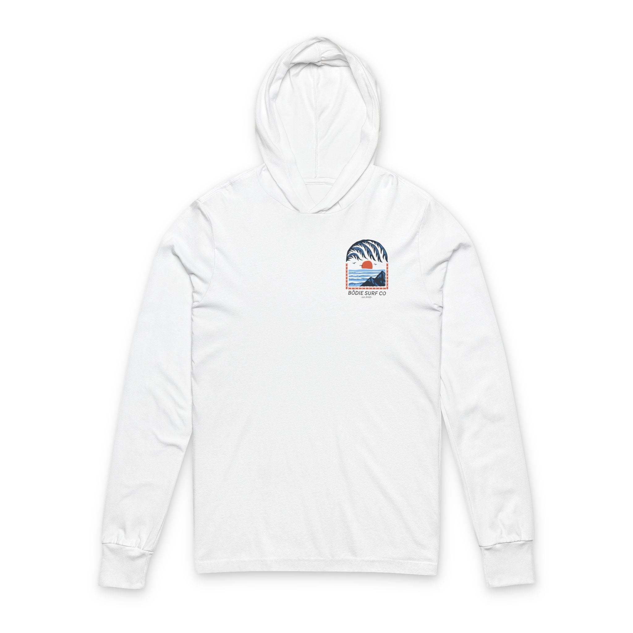 Chasing Waves Hooded Long Sleeve Tee