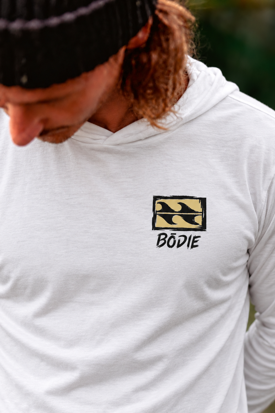 Bodie Mini Logo  Hooded Long-Sleeve Tee