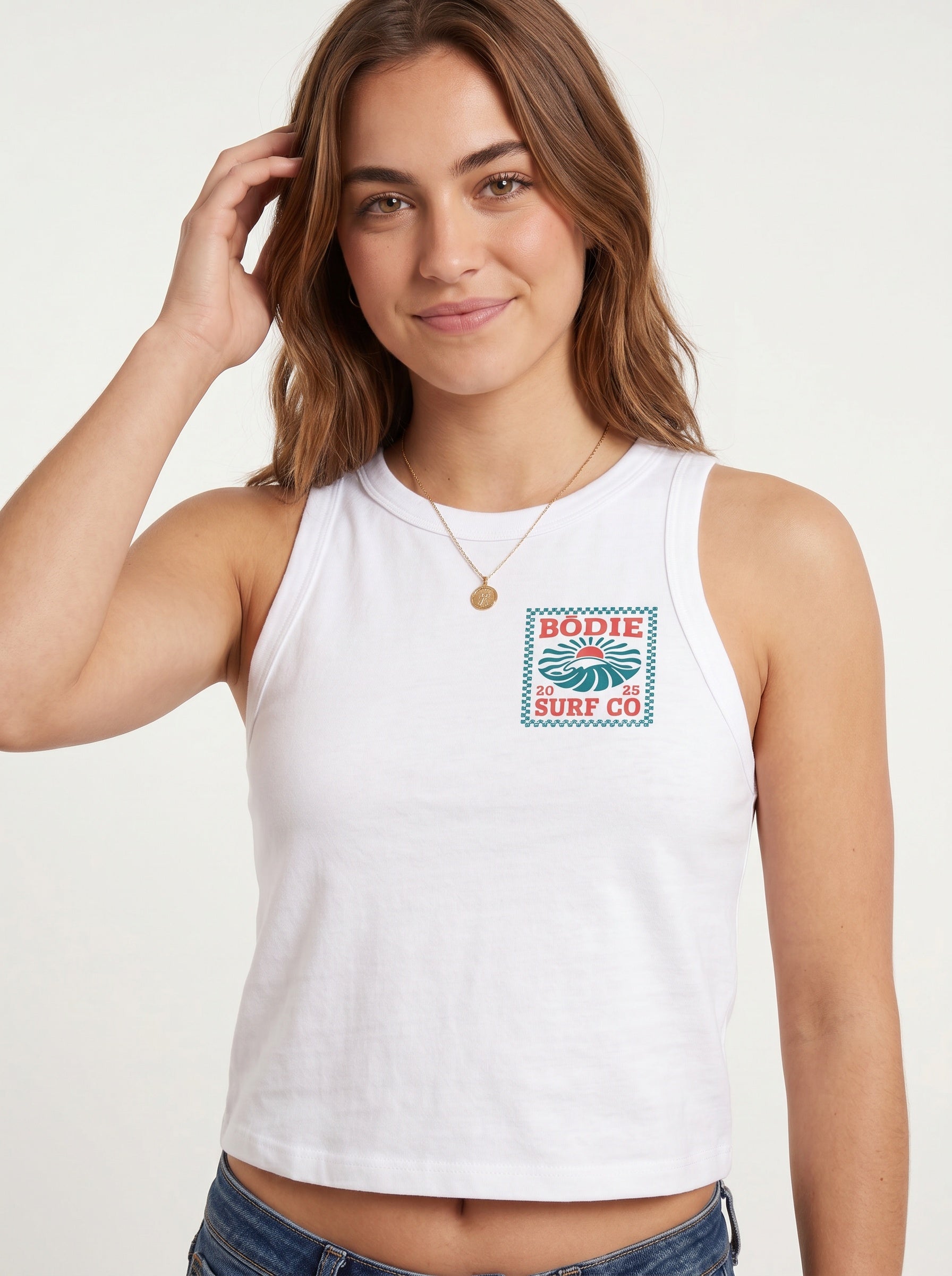 Retro Checkered womens tank