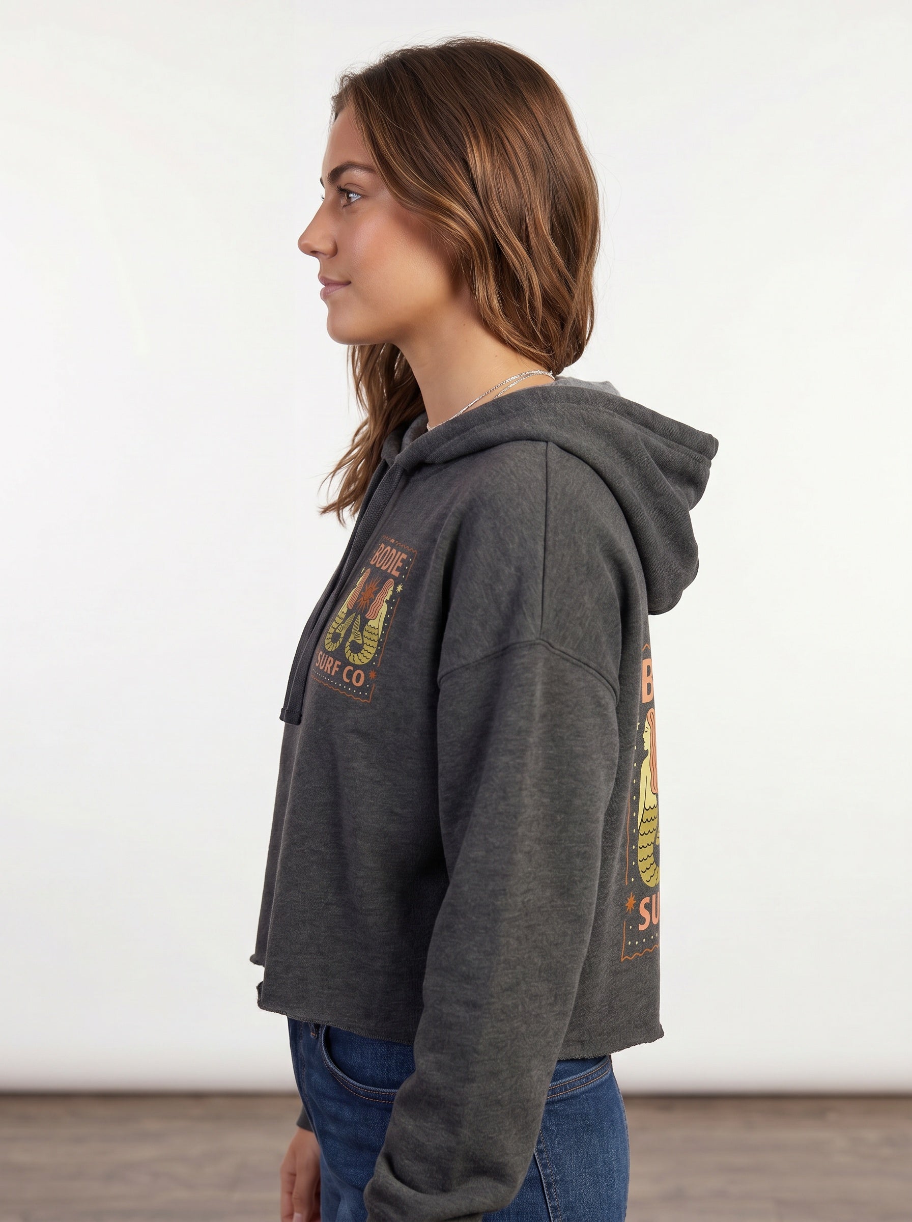 Mermaids Cropped Hoodie