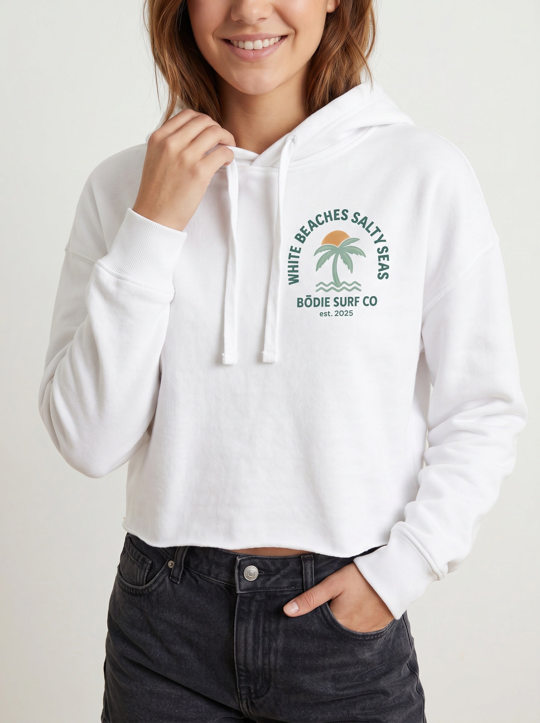 Salty Seas Cropped Hoodie