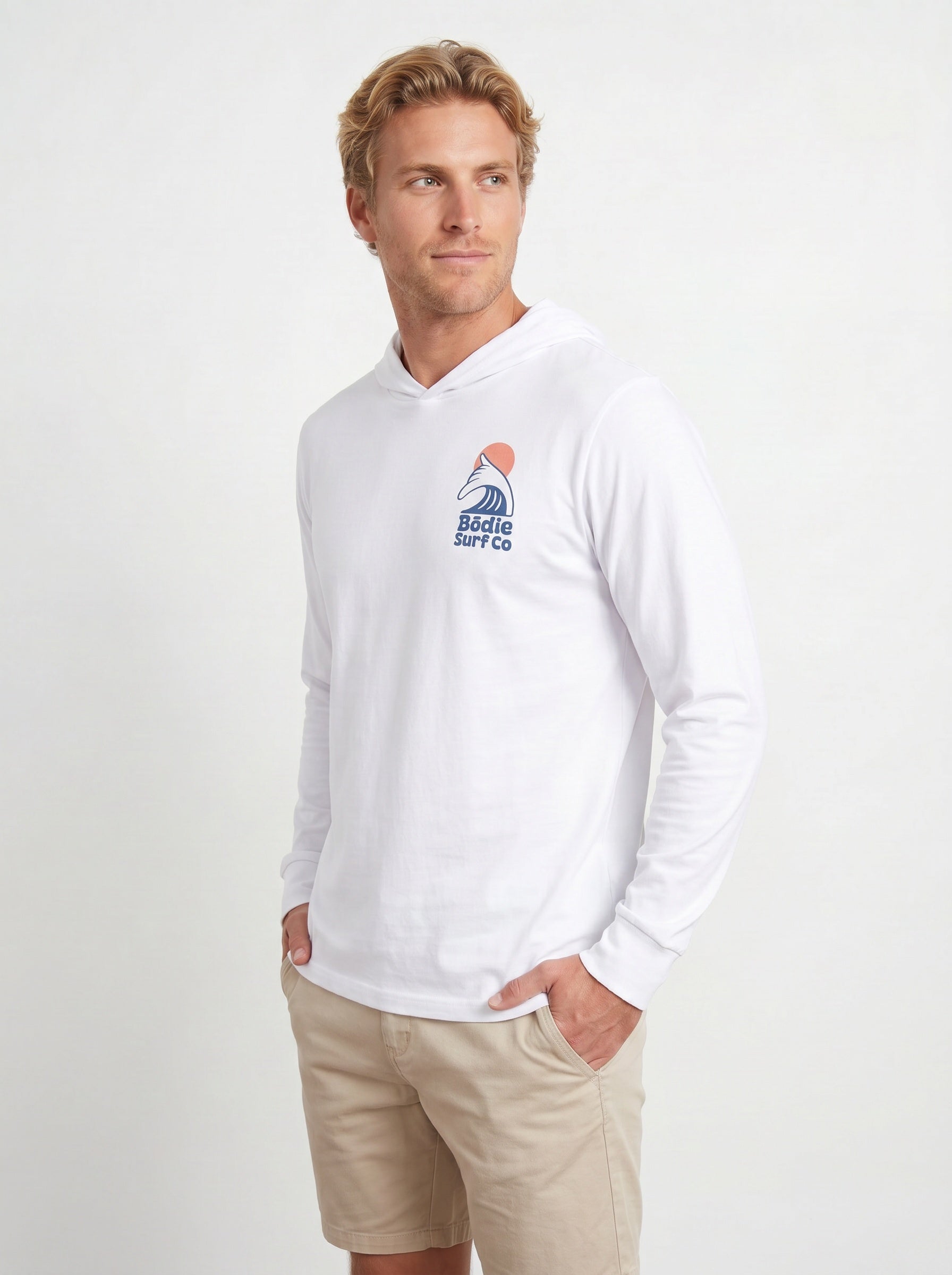 Shaka Hooded Long Sleeve Tee
