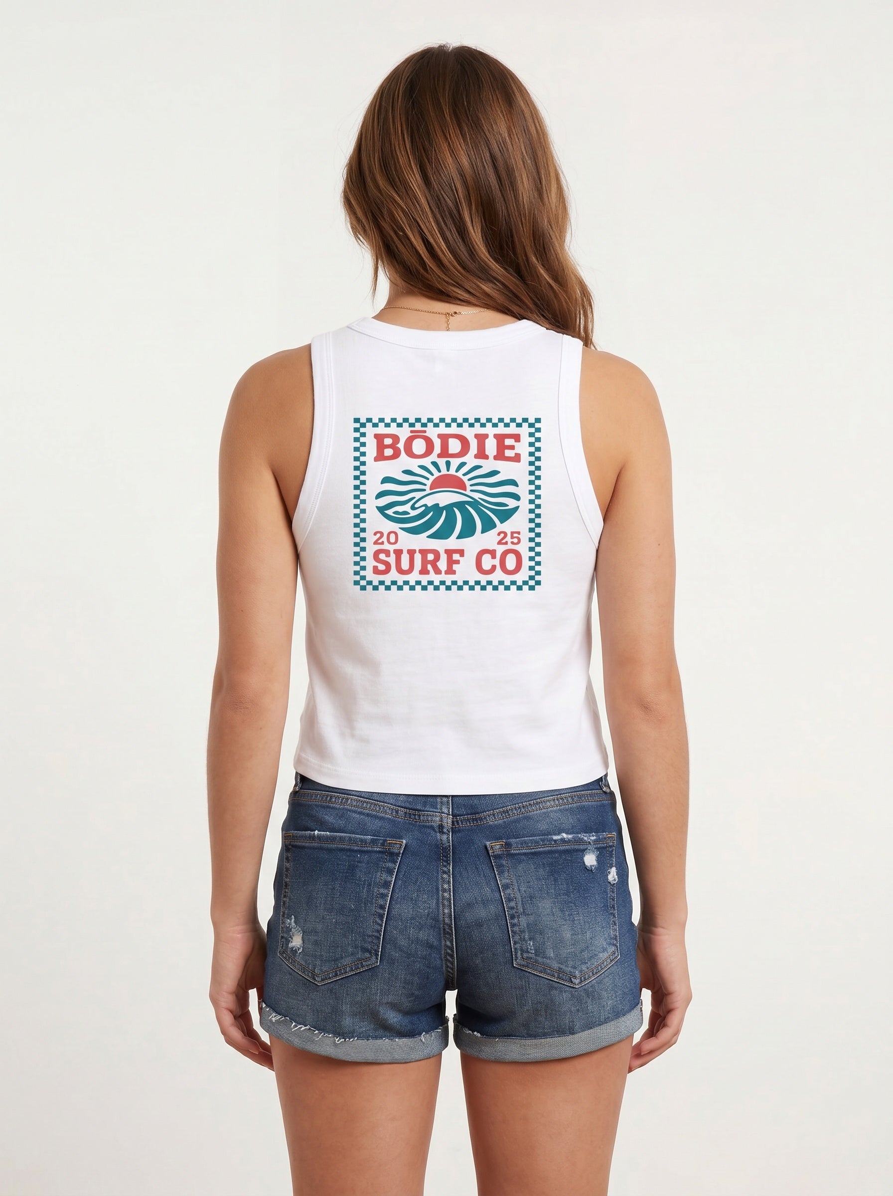 Retro Checkered womens tank