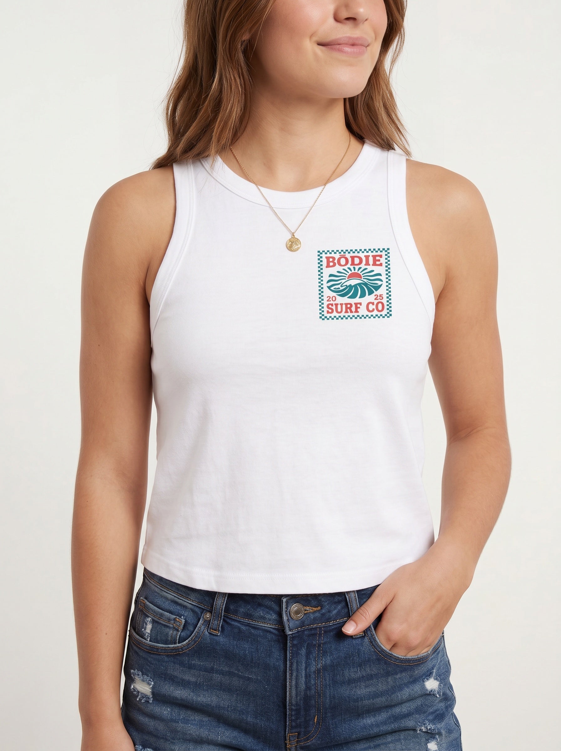 Retro Checkered womens tank