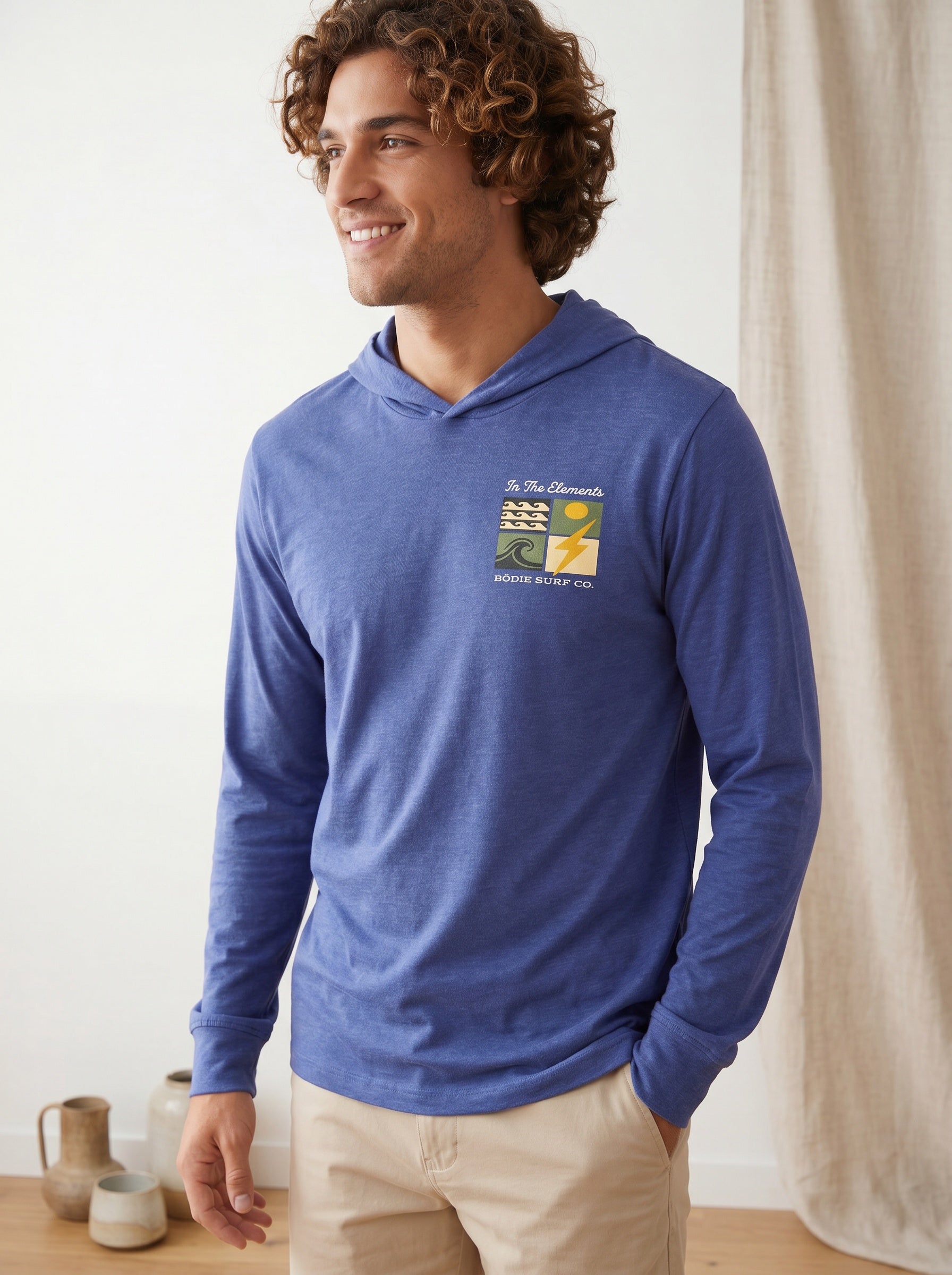 In The Elements Hooded Long Sleeve Tee