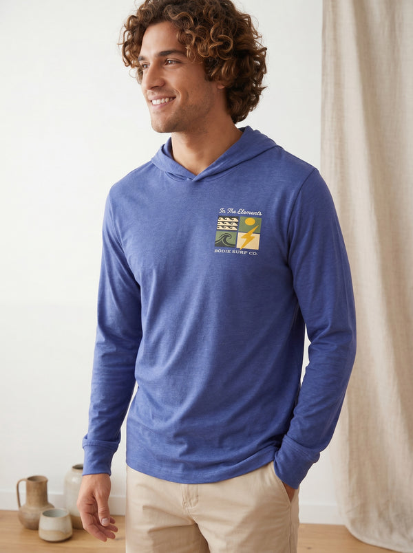 In The Elements Hooded Long Sleeve Tee