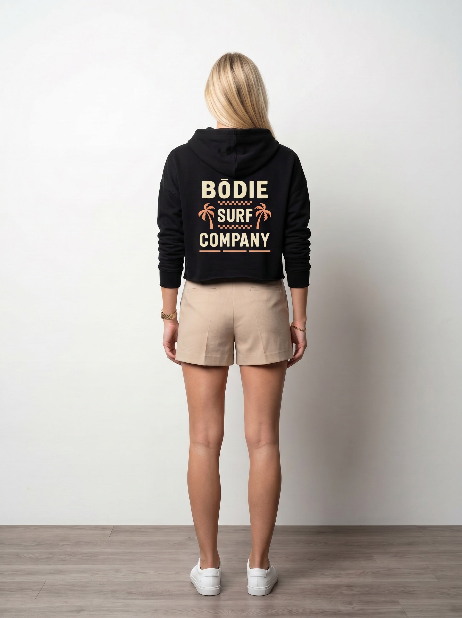Double Palm Cropped Hoodie