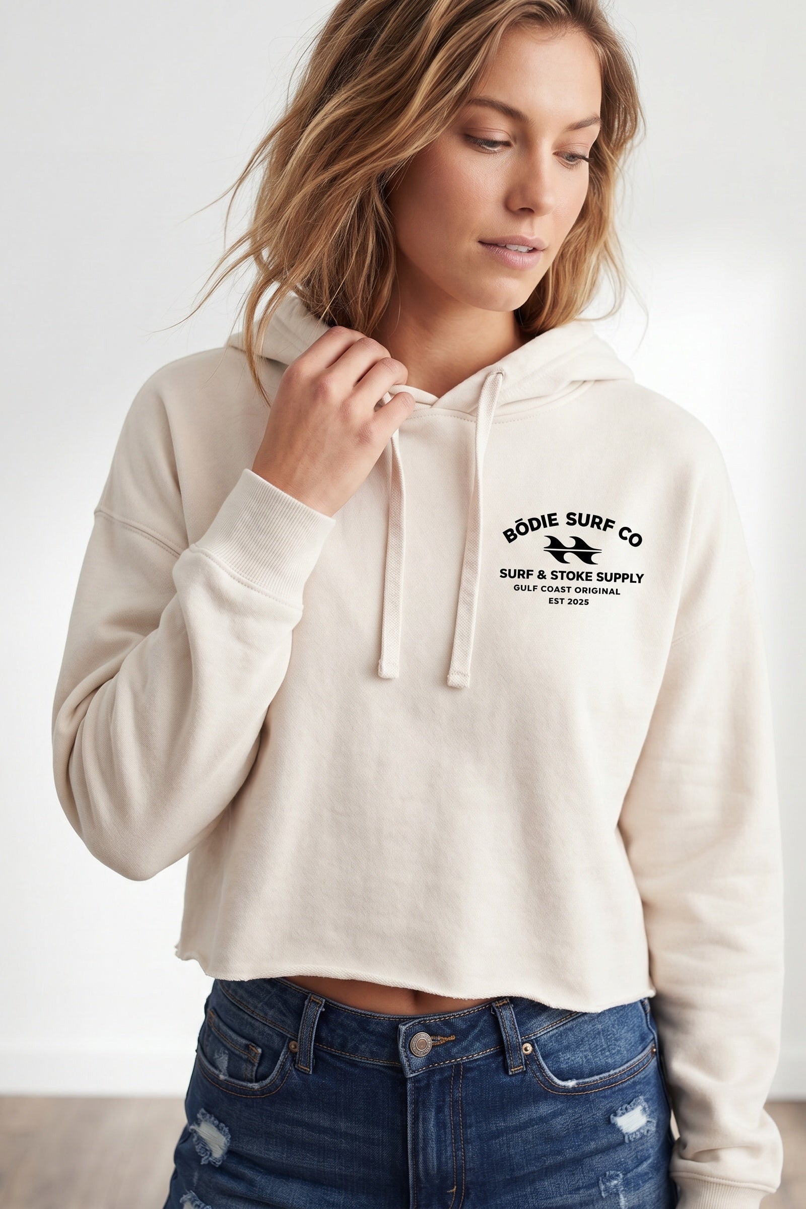 Surf & Stoke Cropped Hoodie