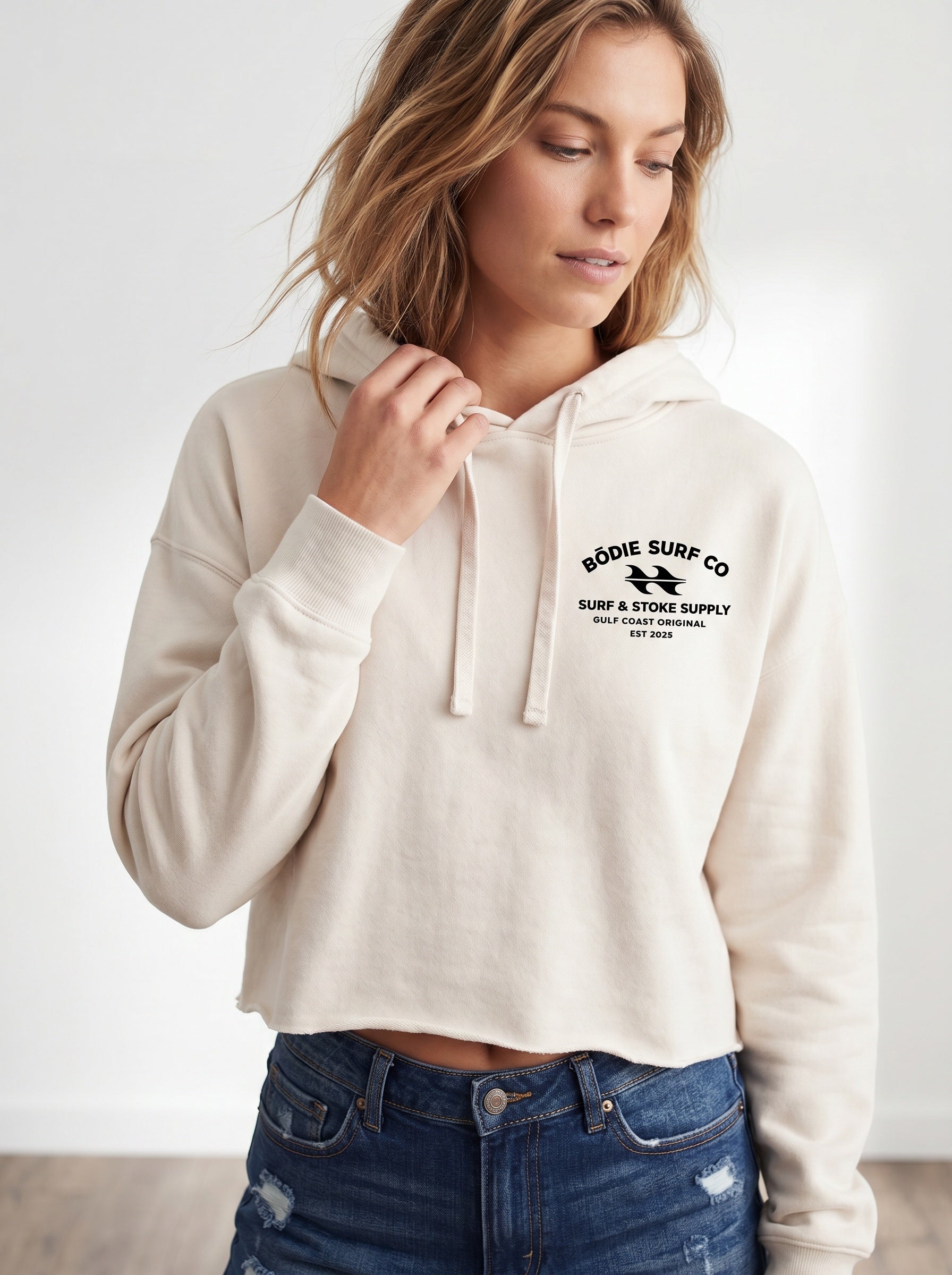 Surf & Stoke Cropped Hoodie